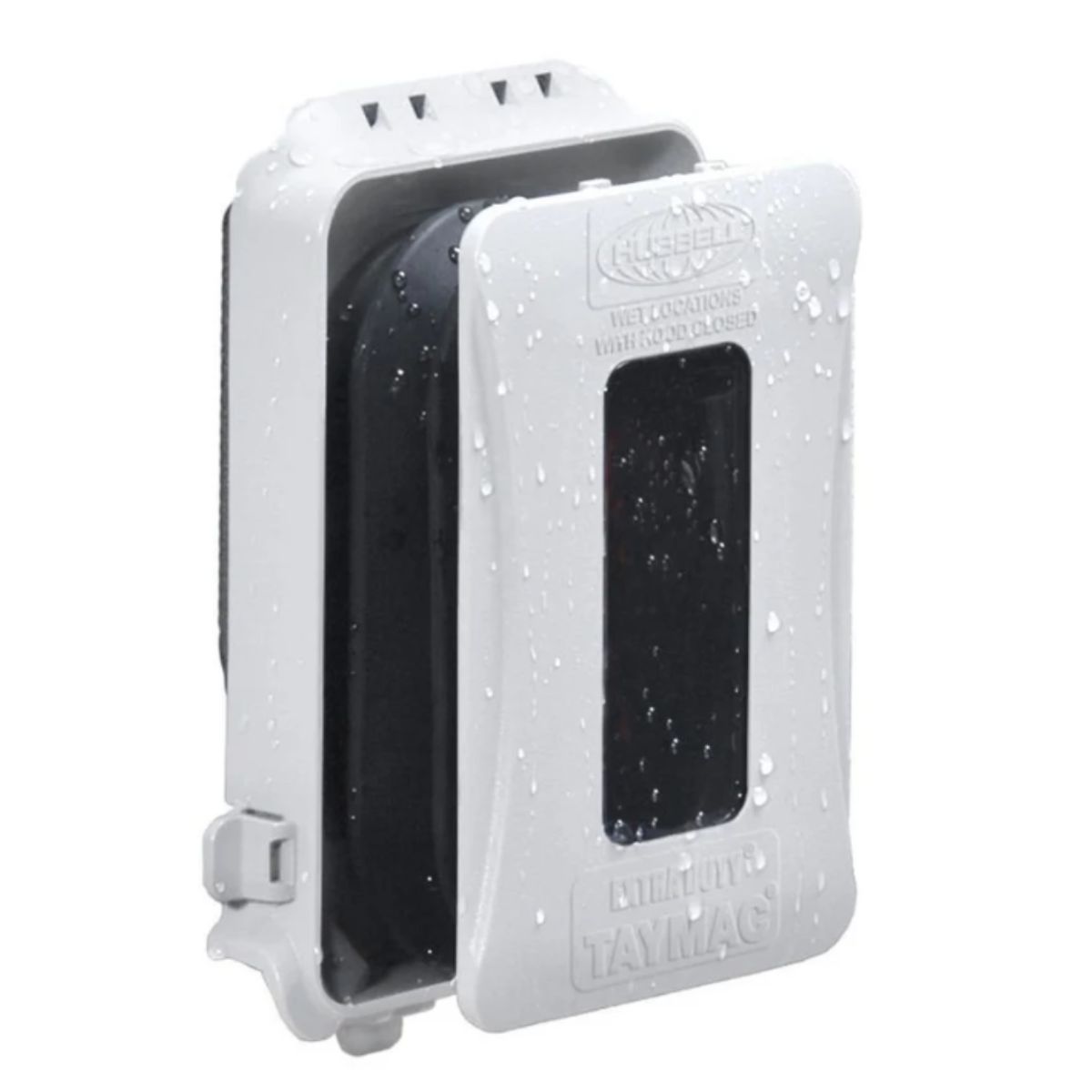 TayMac Cover 1G Expandable Weatherproof White