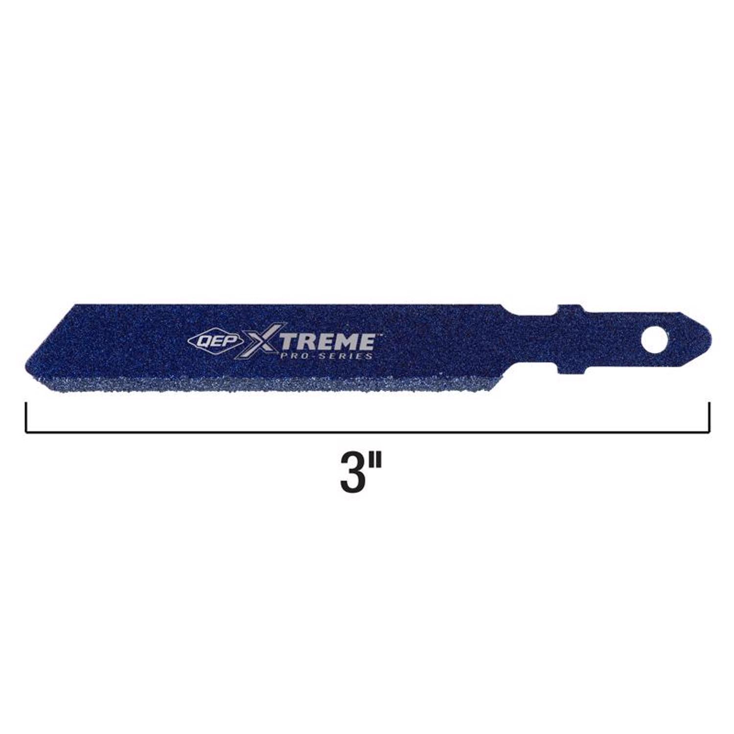 QEP 3 in. Diamond Grit T-Shank Jig Saw Blade 10/14 TPI 1 pk