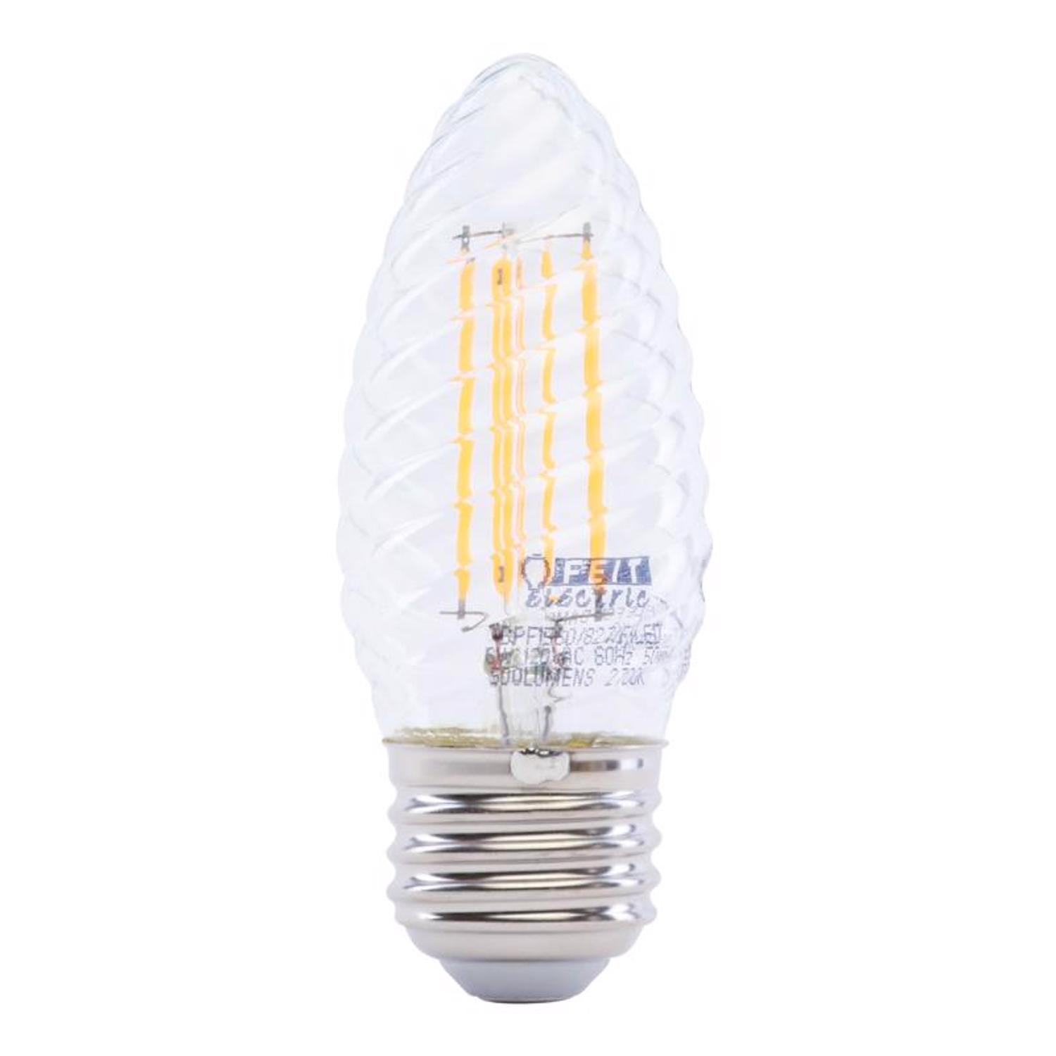 Feit Electric F15 E26 (Medium) Post Lantern Led Bulb Soft White 60 Watt Equivalence 1 Pack