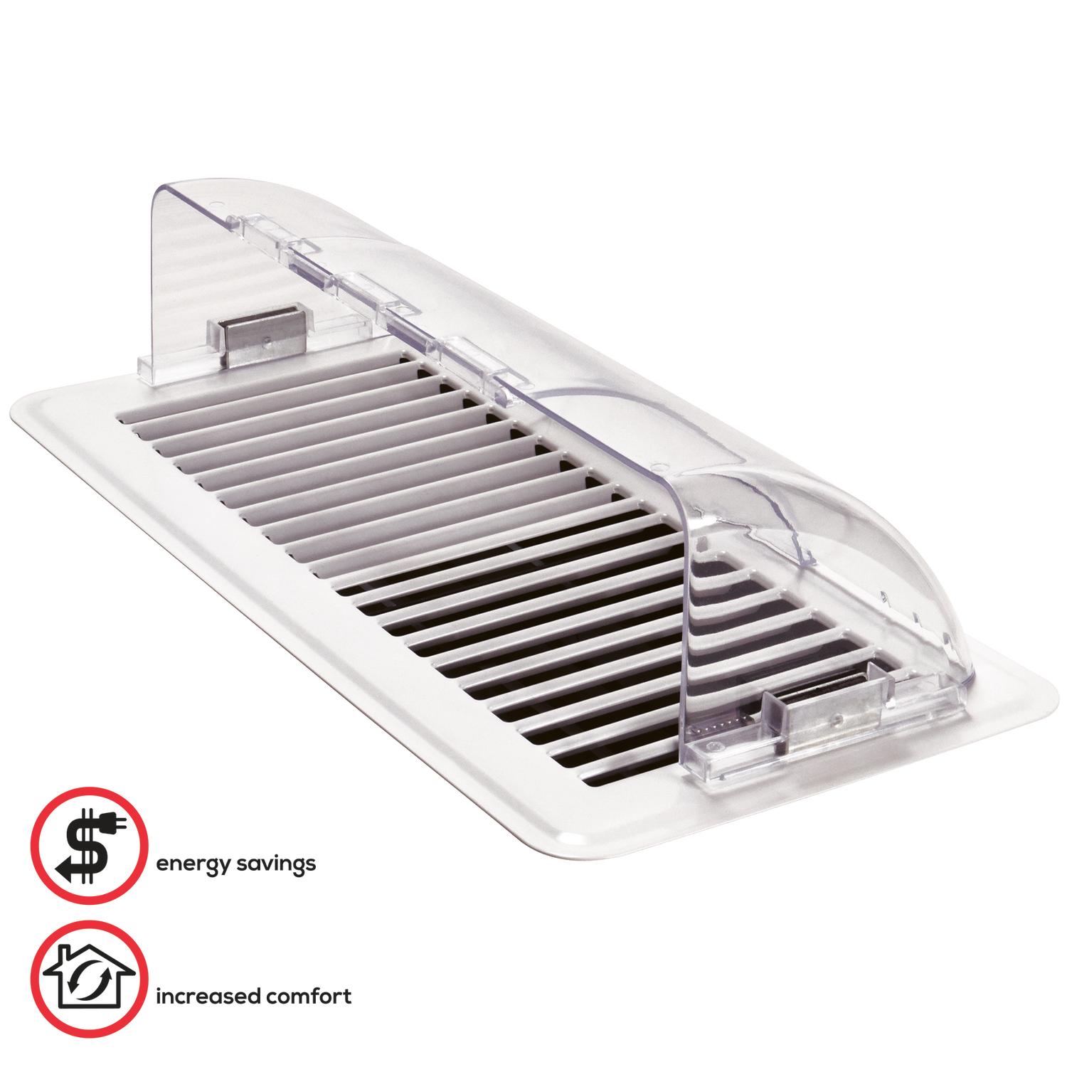 Ace 14 in. W 1-Way Clear Plastic Air Deflector