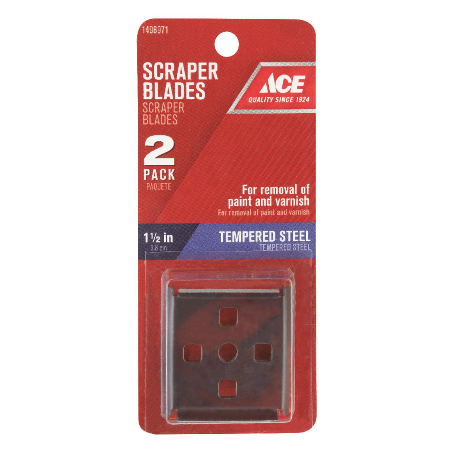 Ace 1-1/2 in. W Tempered Steel 4-Edge Scraper Blade