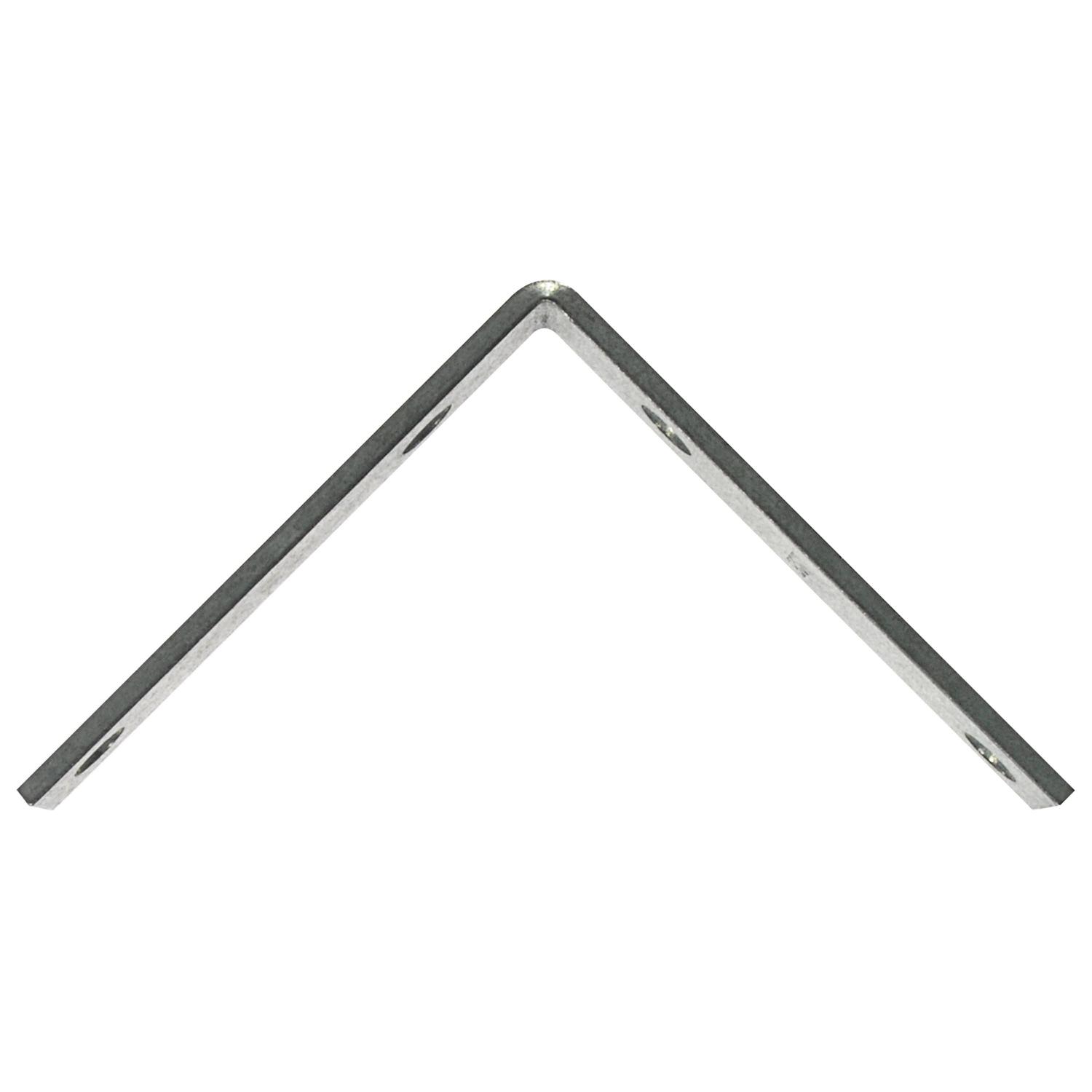 Ace 4 in. H X 0.875 in. W X 4 in. D Galvanized Steel Inside L Corner Brace