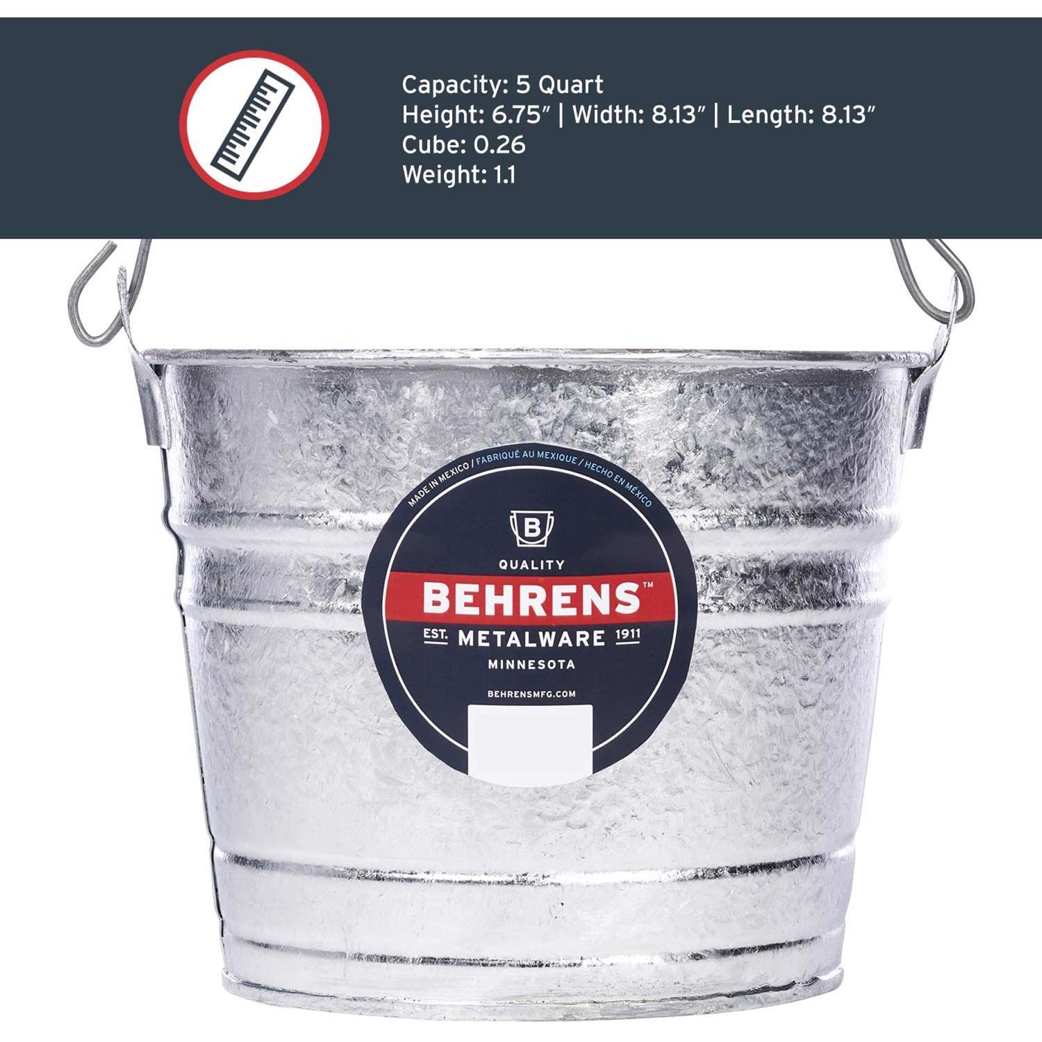 Behrens 5 qt Pail Gray