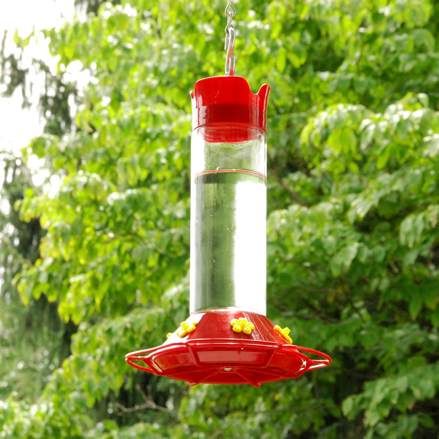 Perky-Pet Hummingbird 30 oz Glass/Plastic Nectar Bird Feeder 6 ports