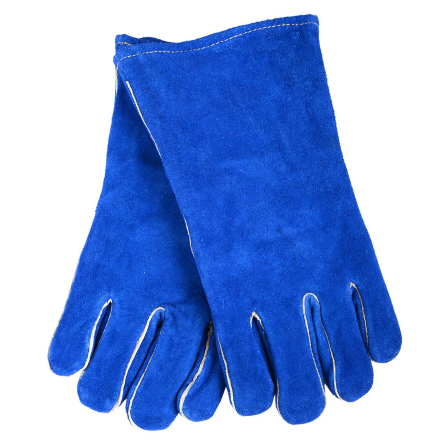 Forney 13.5 in. Leather Welding Gloves Blue L 1 pk