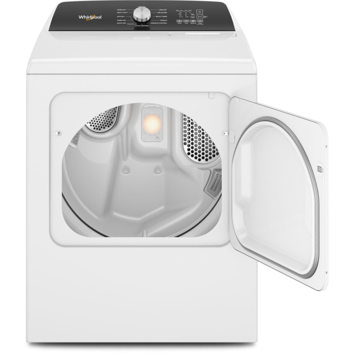 Whirlpool 7 cu. ft. White Electric Top Load Moisture Sensing Dryer with Steam