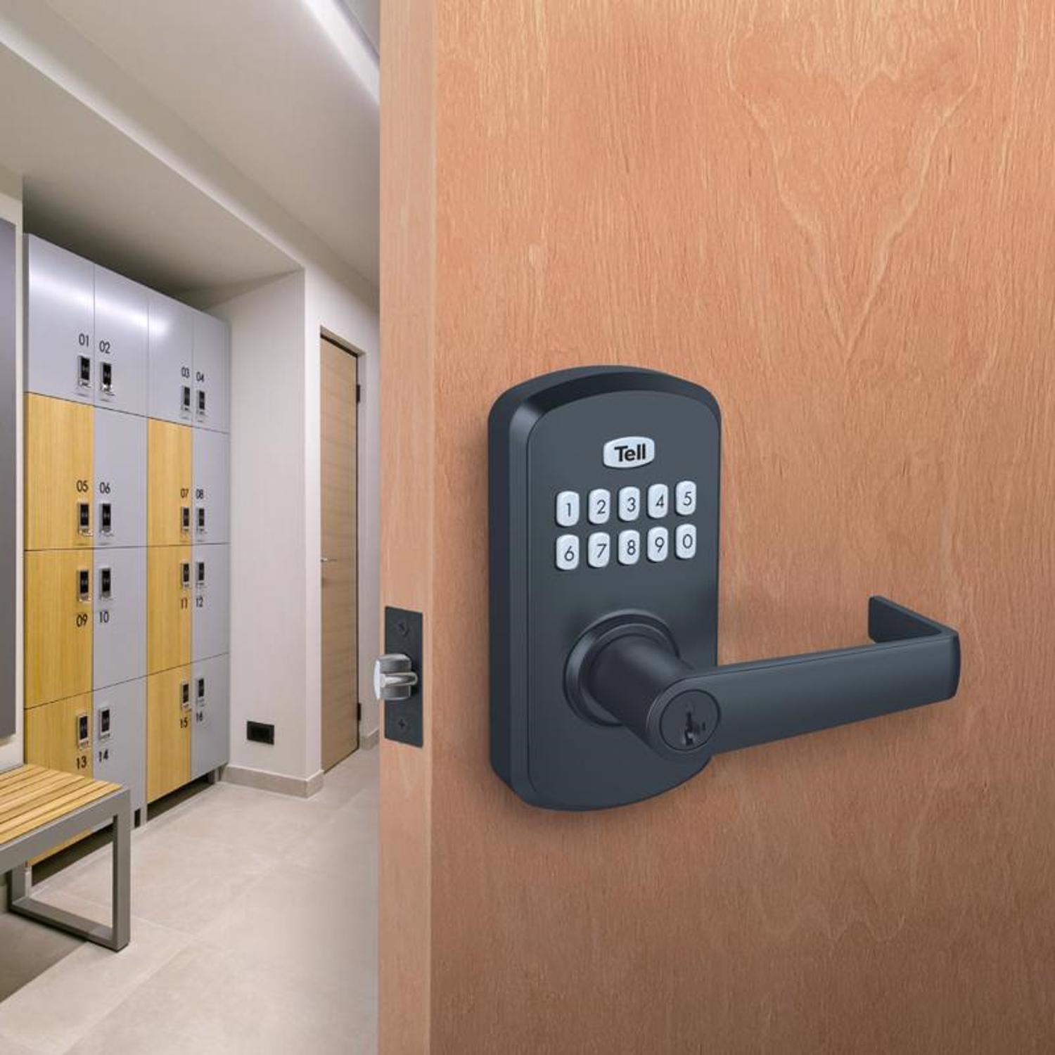 Tell Manufacturing Matte Black Steel Electronic Keypad Entry Lock