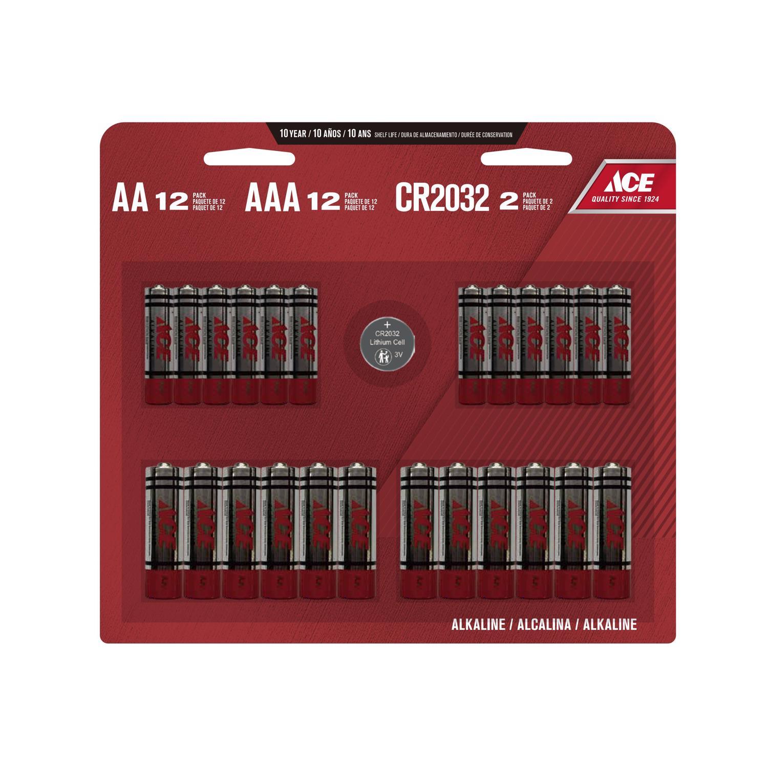 Ace AA/AAA Alkaline Batteries 26 pk Carded
