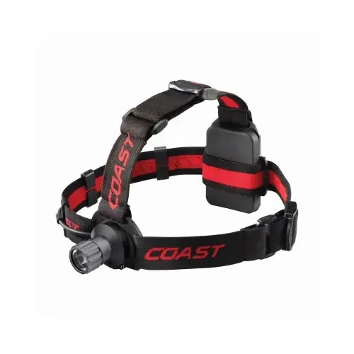 COAST Headlight, Black/Red