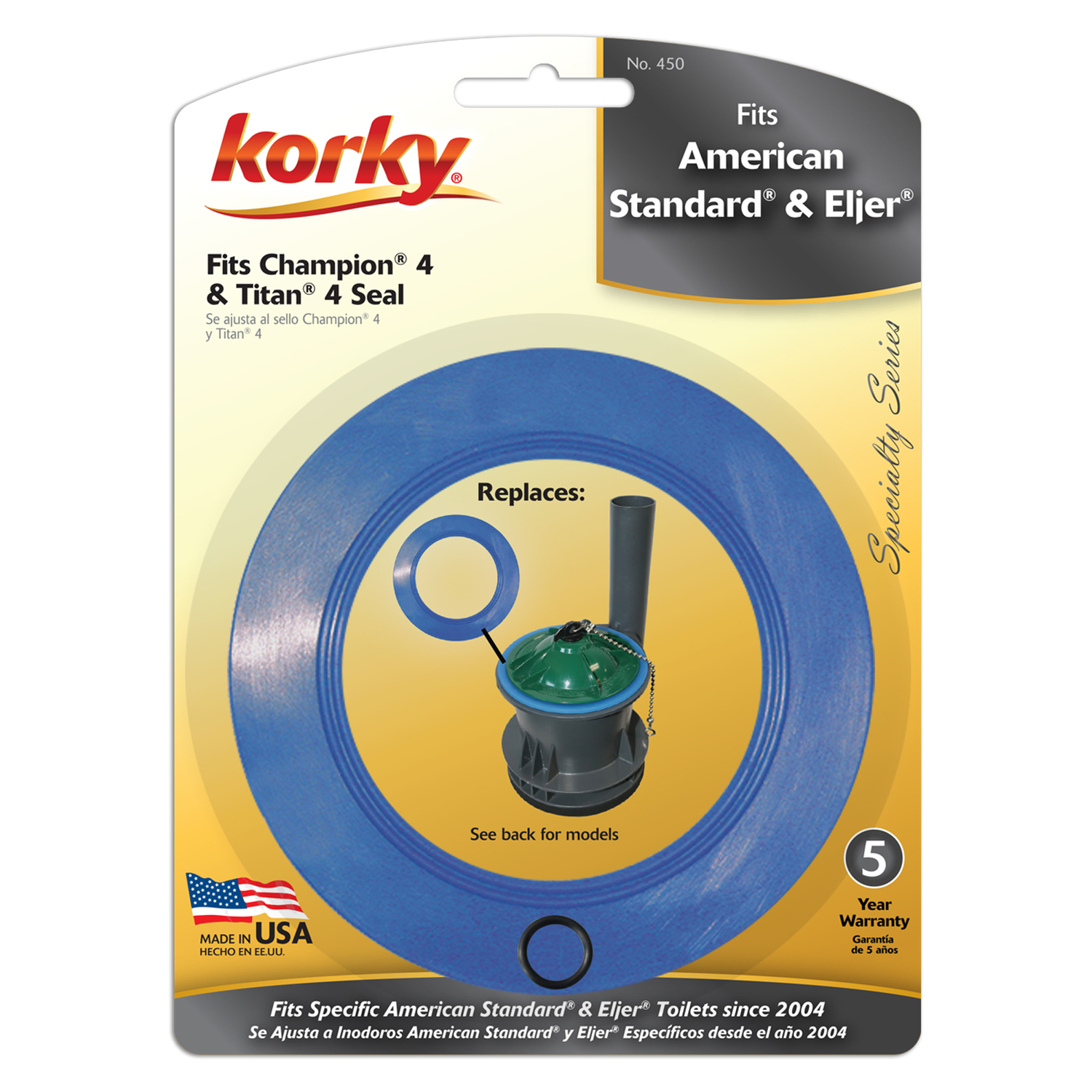Korky Flush Valve Seal Blue For American Standard Champion 4 Stine