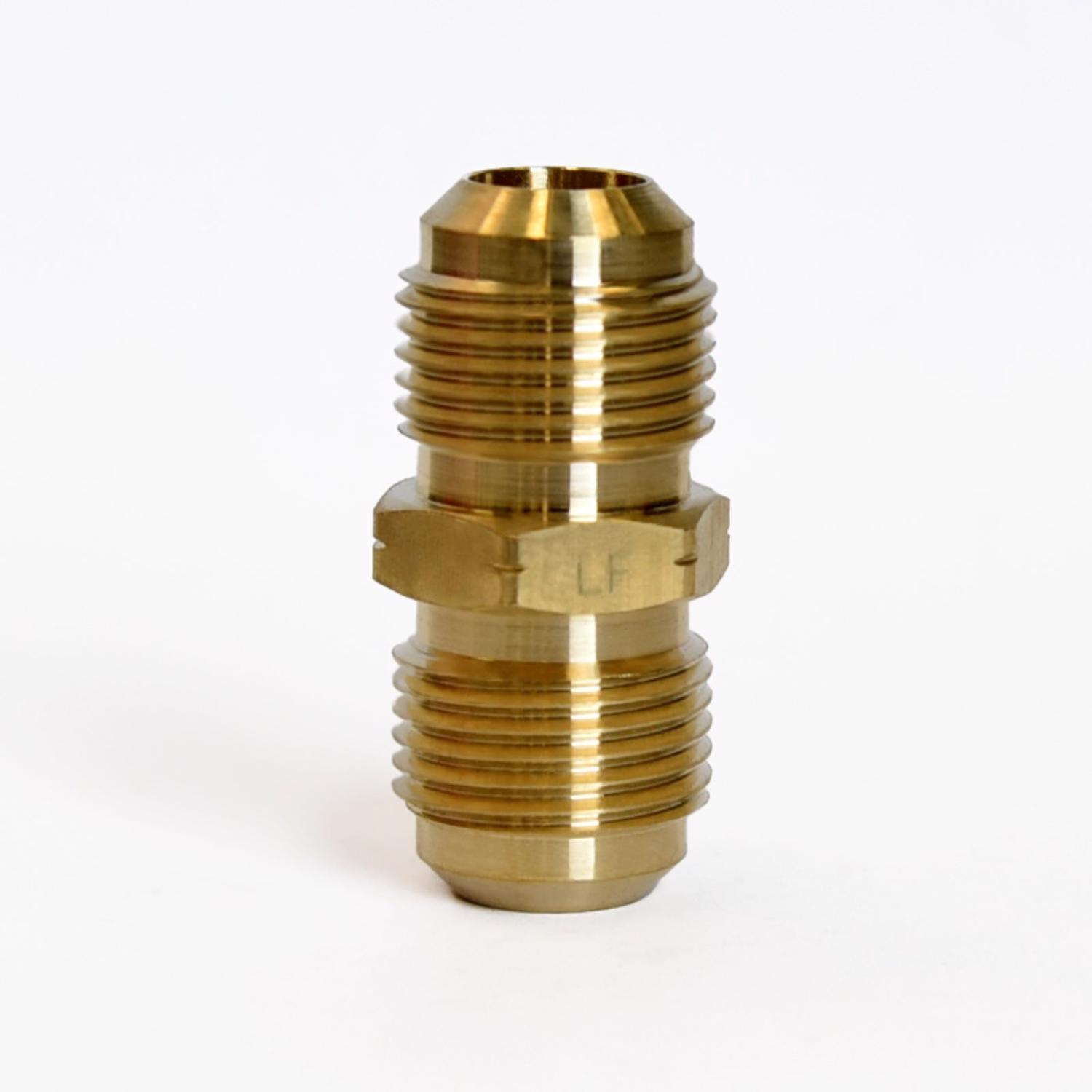 ATC 1/2 in. Flare 1/2 in. D Flare Yellow Brass Union