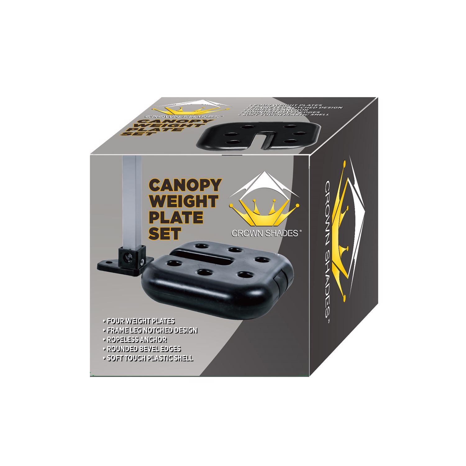 Crown Shade Black Plastic Weight Plate