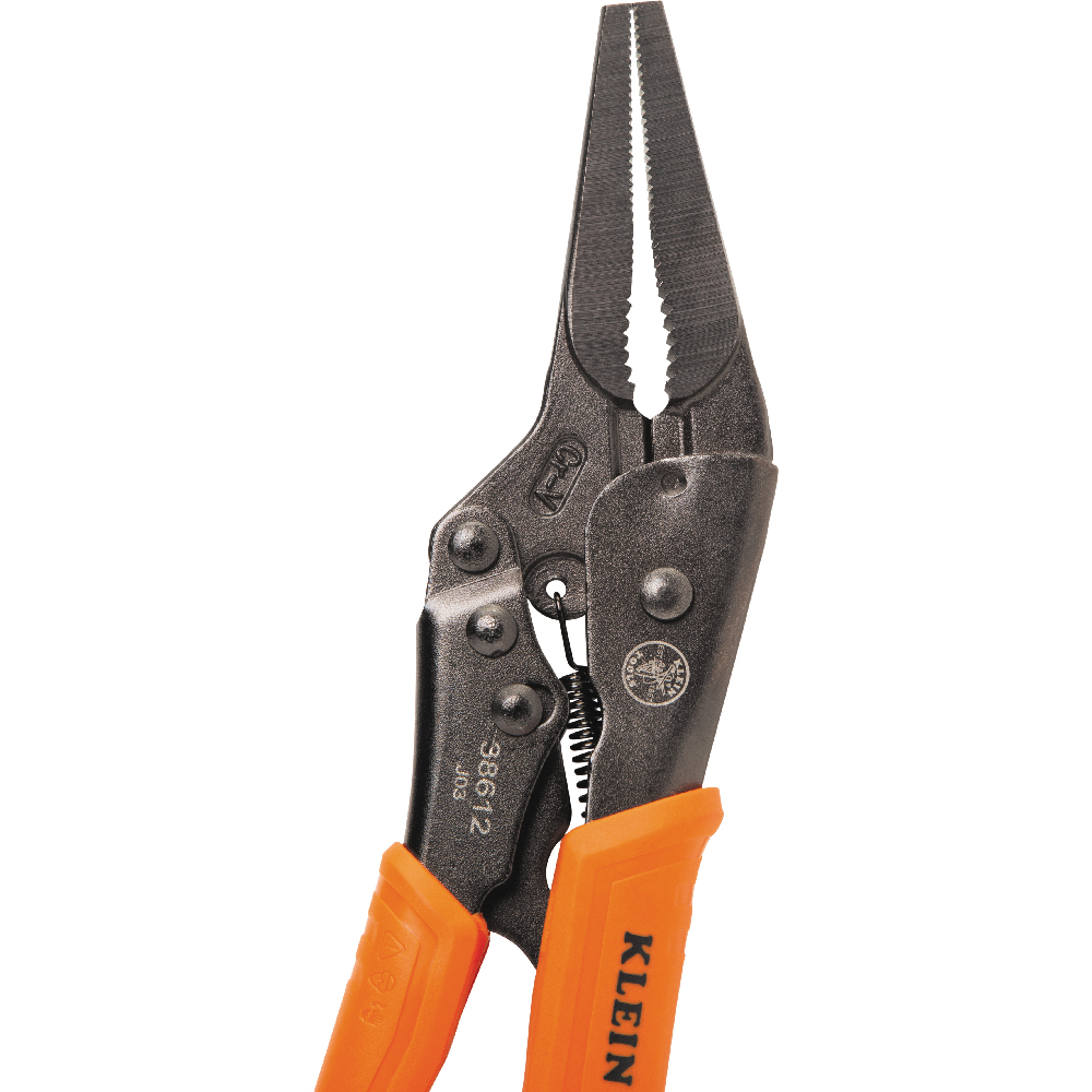 Klein Long Nose Locking Pliers, 9-in.