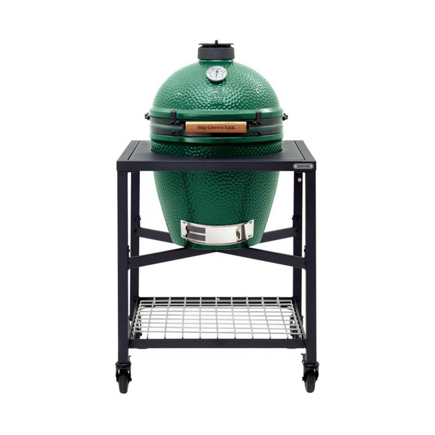 Big Green Egg 18.25 in. Large EGG Package with Modular Nest Charcoal Kamado Grill and Smoker Green