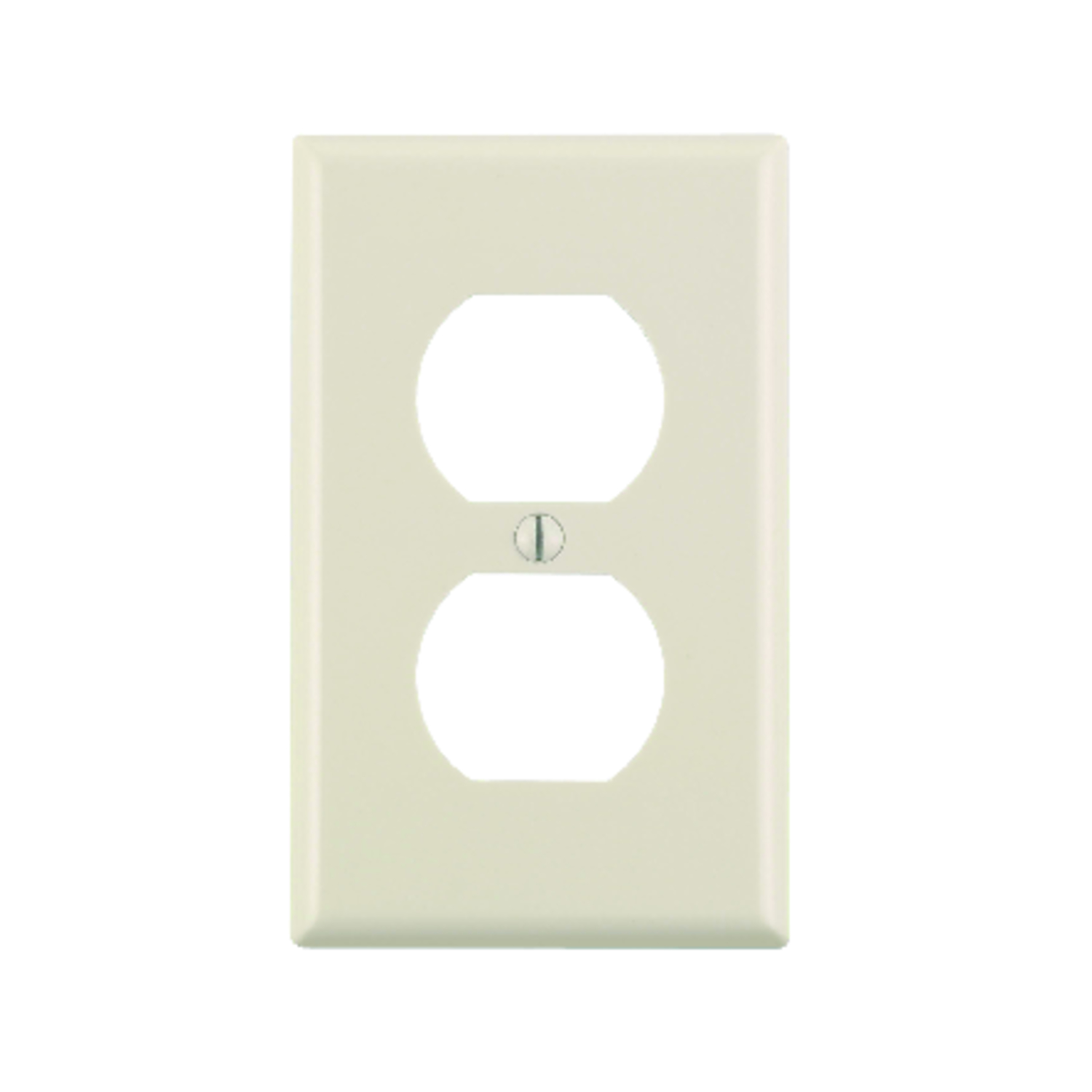 Leviton Light Almond 1 gang Thermoset Plastic Duplex Outlet Wall Plate 10 pk
