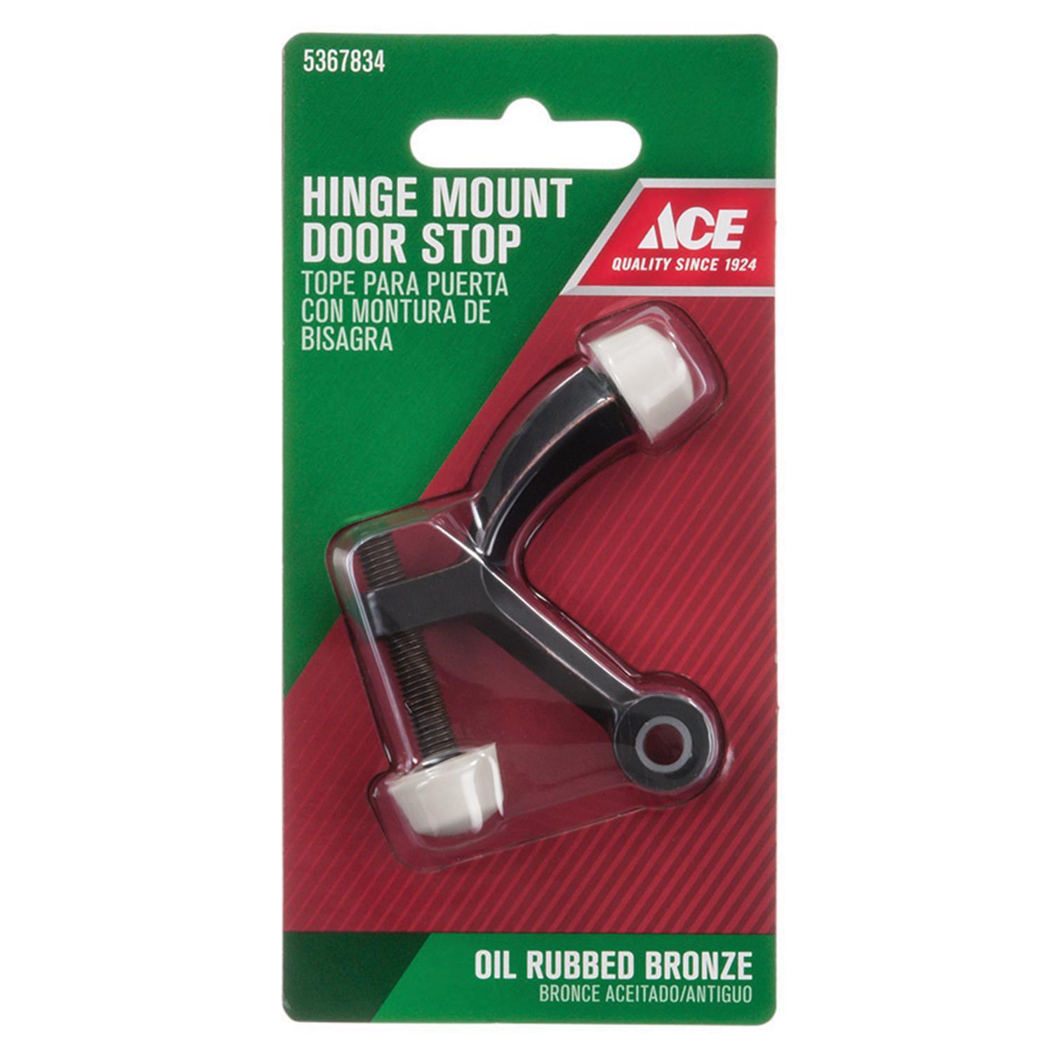 Ace 2-5/8 in. W Metal Oil Rubbed Bronze Bronze Hinge Pin Door Stop Mounts to door and wall 0 in.