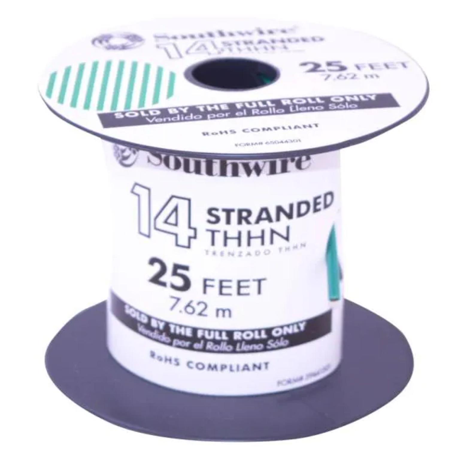 Southwire 25 ft. 14 Stranded THHN Building Wire