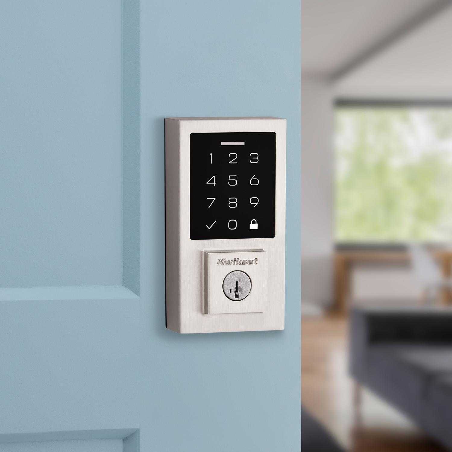 Kwikset 270 SmartCode Satin Nickel Metal Electronic Touch Pad Deadbolt