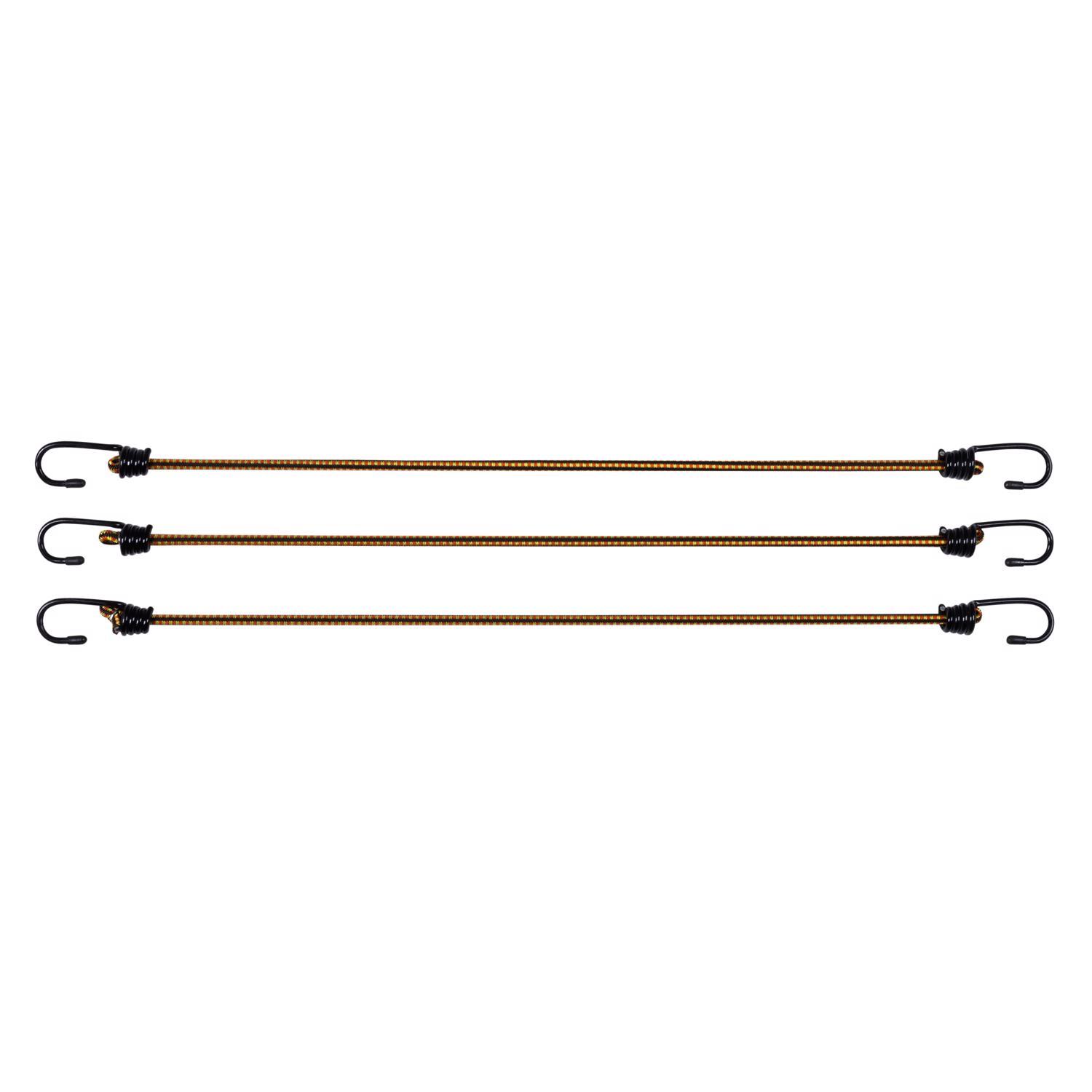 Keeper Multicolored Bungee Cord 24 in. L X 0.315 in. 3 pk
