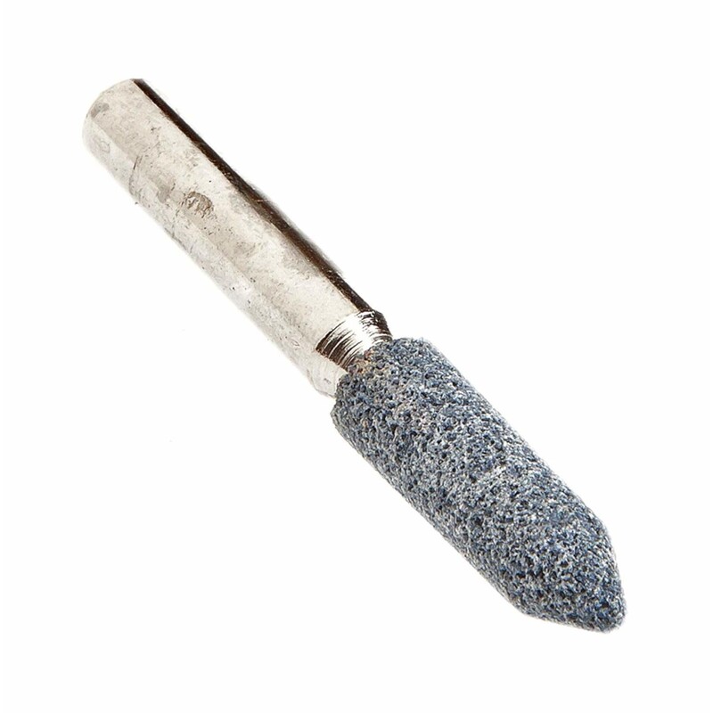 Forney 1-1/8 in. D X 1/4 in. L Aluminum Oxide Stem Mounted Point Cone 50510 rpm 1 pc