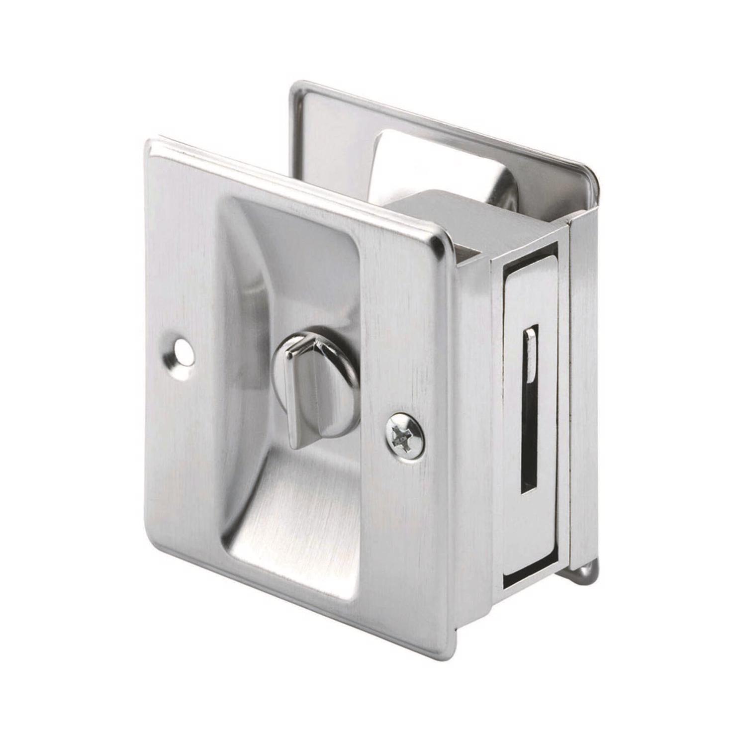 Ace 2.5 in. L Satin Nickel Silver Brass Pocket Door Pull