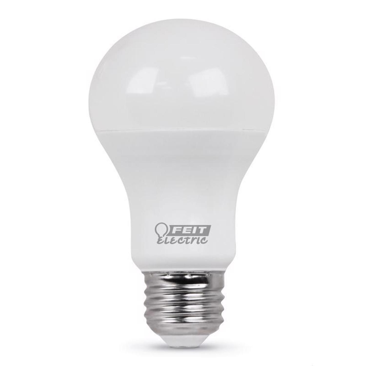Feit A19 E26 (Medium) LED Bulb Daylight 60 Watt Equivalence 4 pk