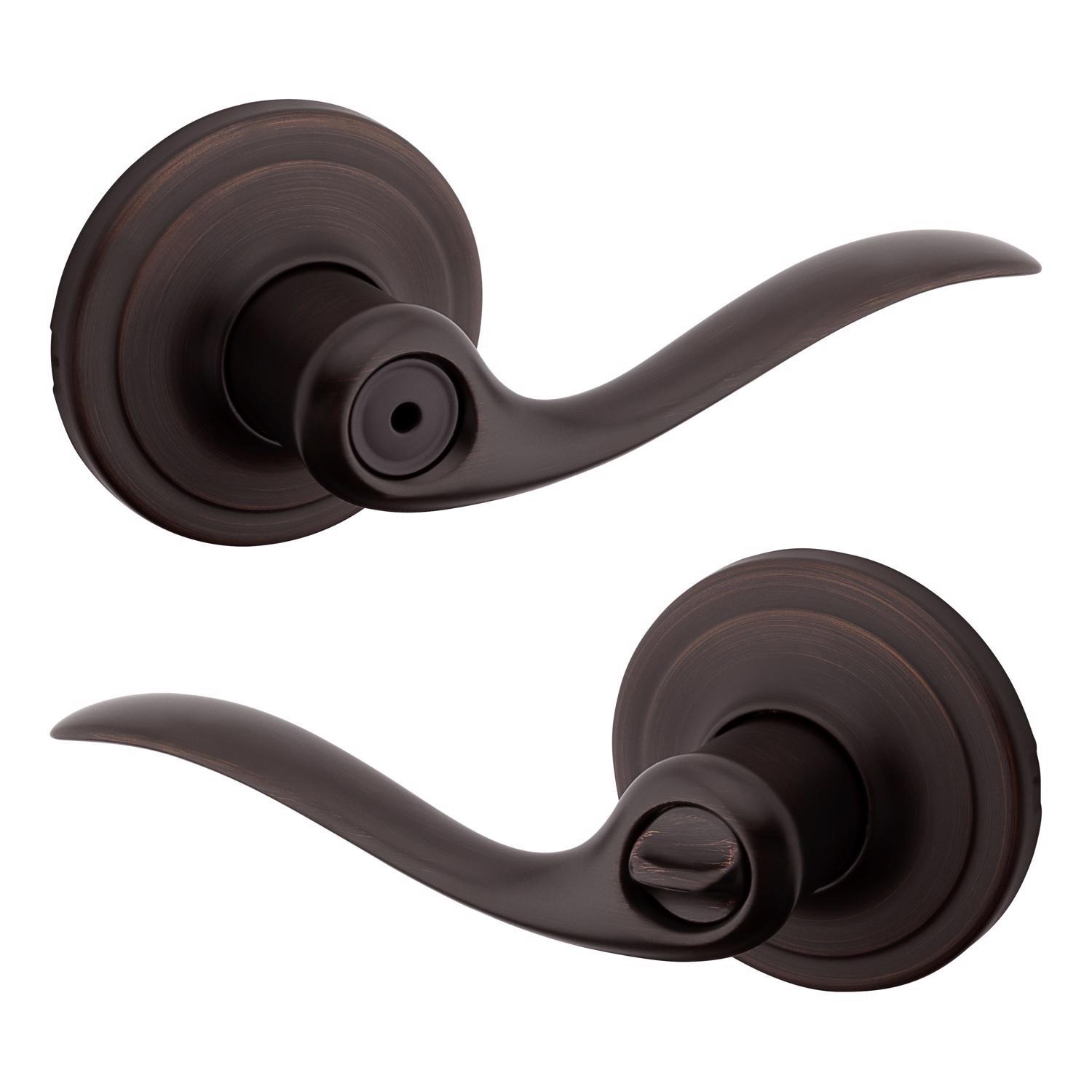 Kwikset Tustin Venetian Bronze Privacy Lockset 1-3/4 in.
