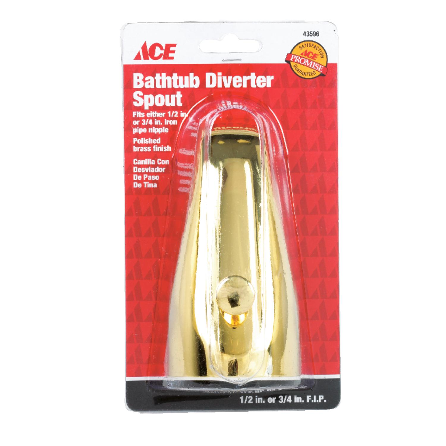 Ace Polished Brass Tub Spout