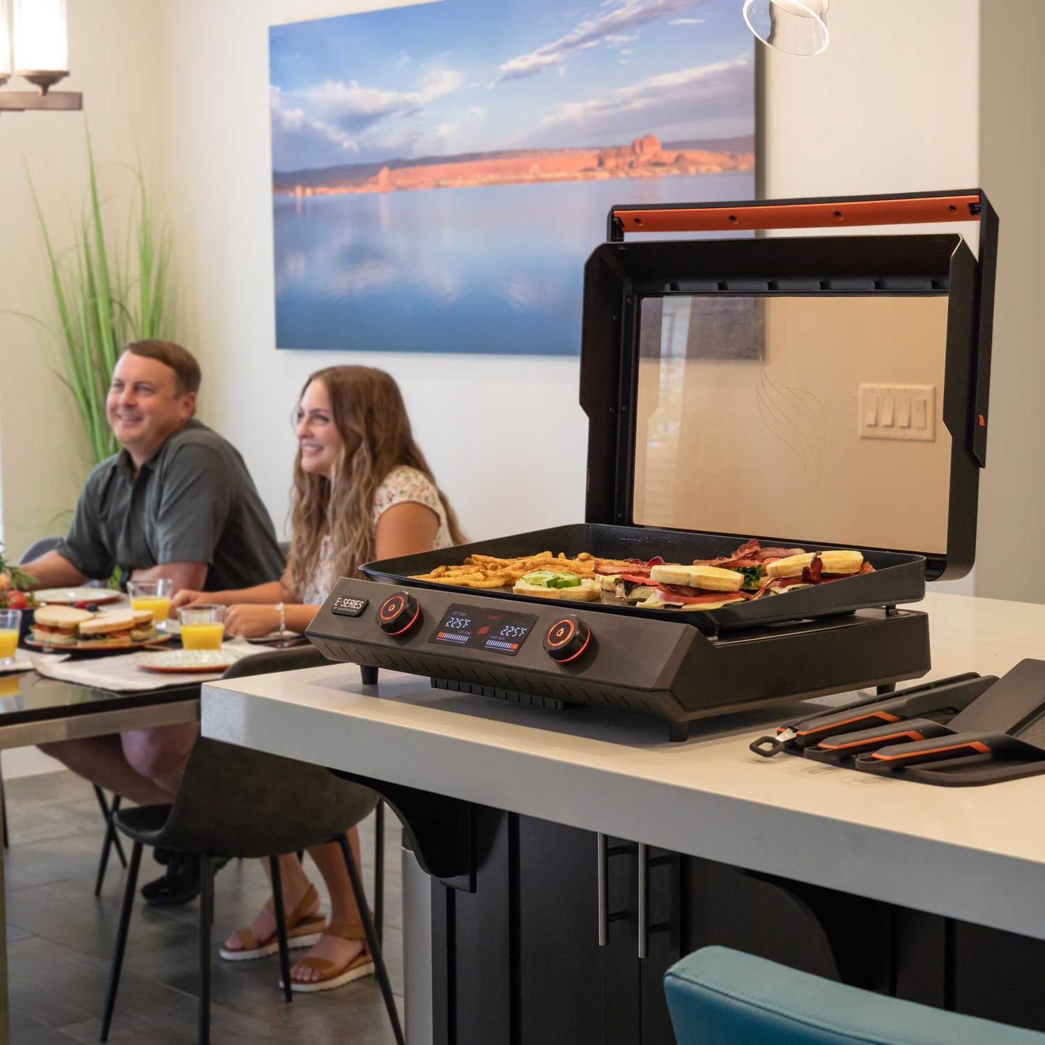 Blackstone E-Series Cast Aluminum Indoor Griddles 22 L X 9.29 in. W