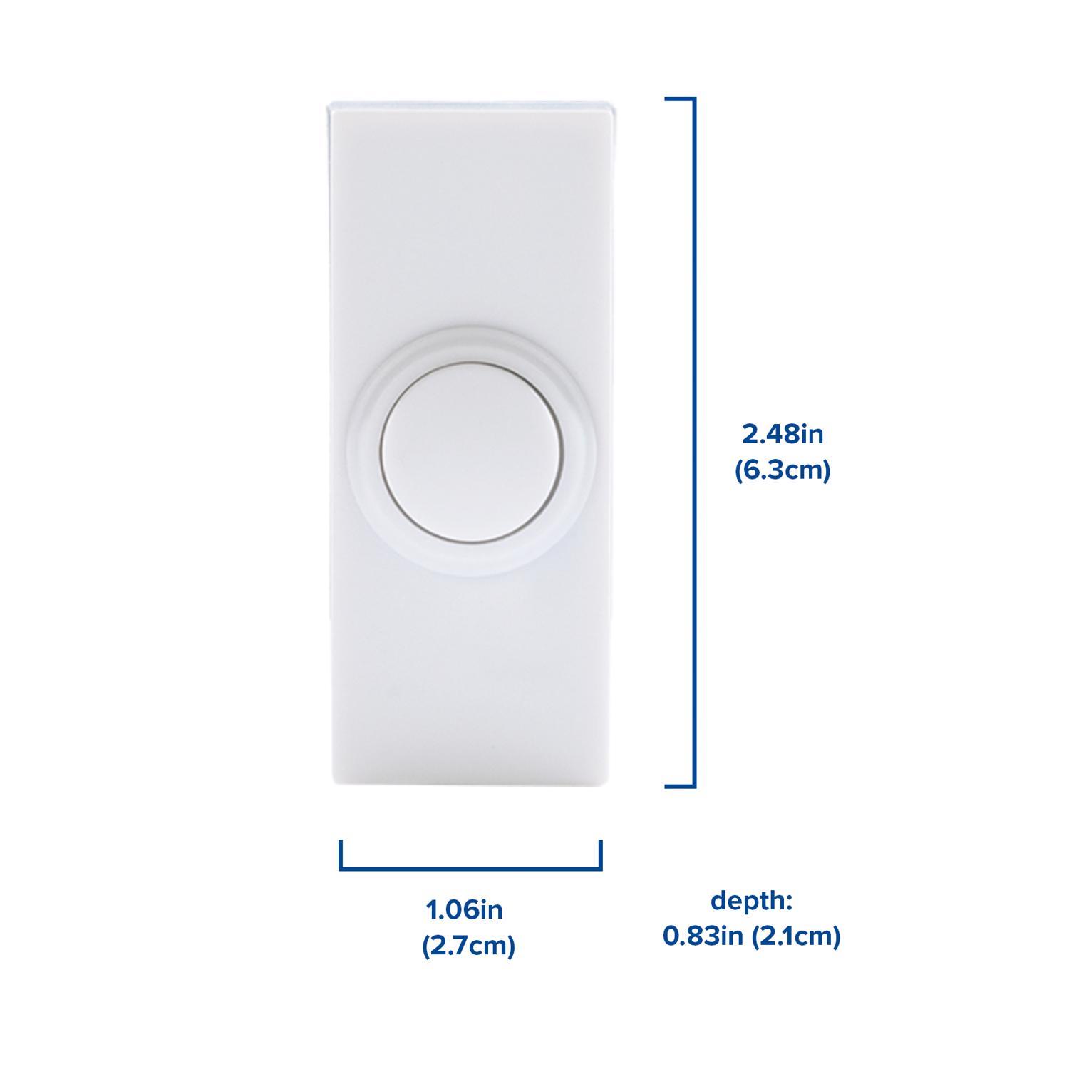 Heath Zenith White Plastic Wireless Door Chime Kit