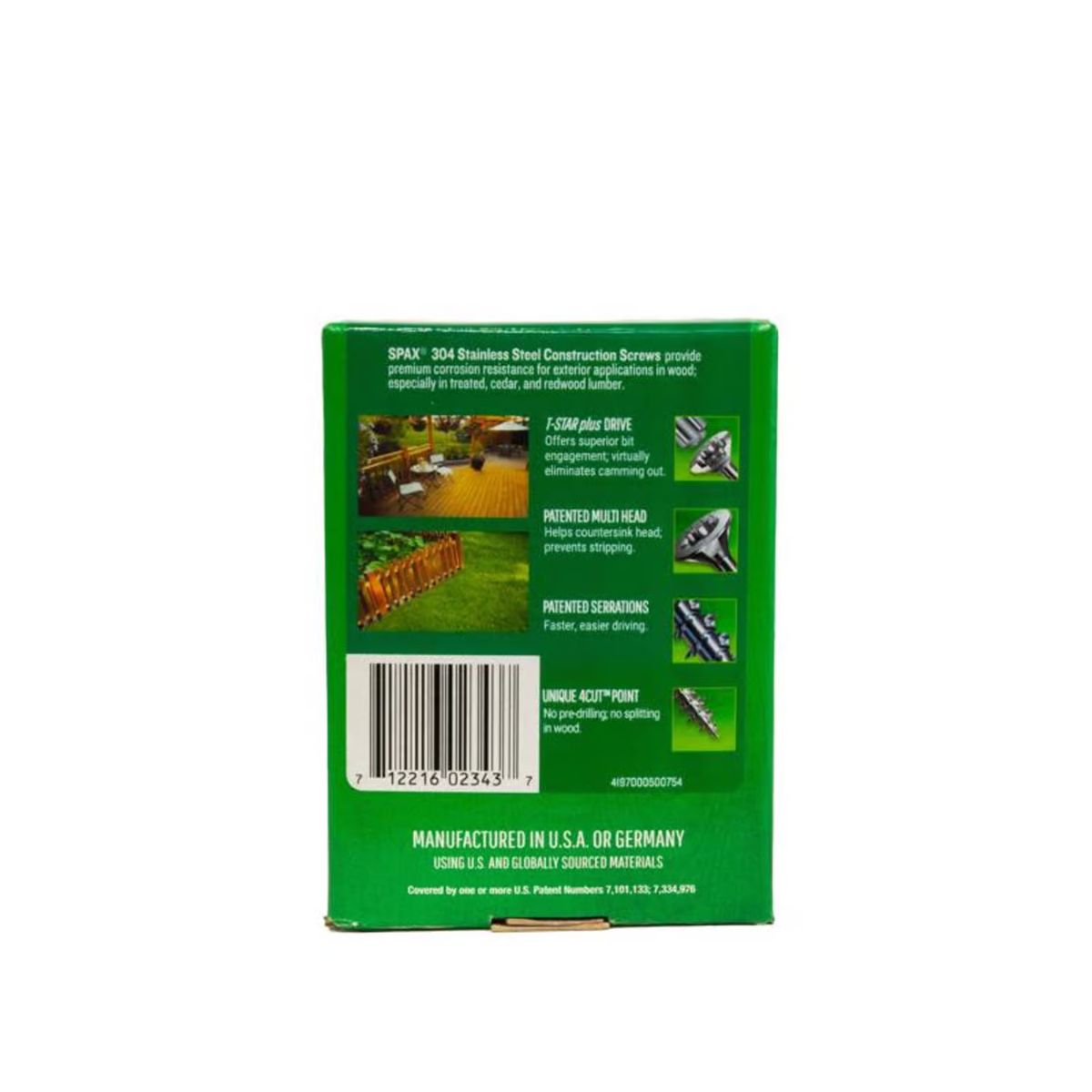 SPAX Multi-Material No. 10 Label x 3 in. L Star Flat Head Serrated Construction Screws