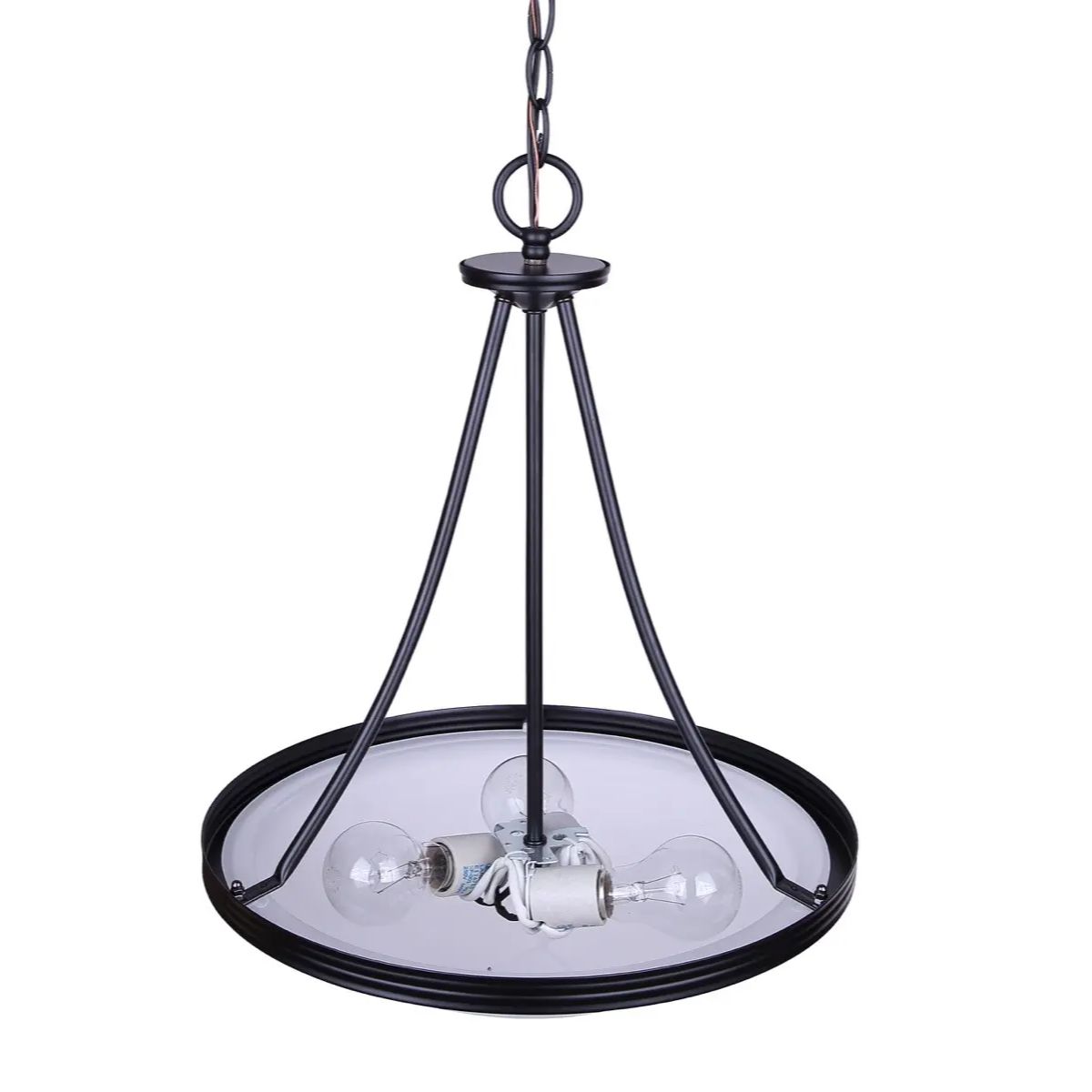 Canarm Chandelier Devon 3-light Matte Black