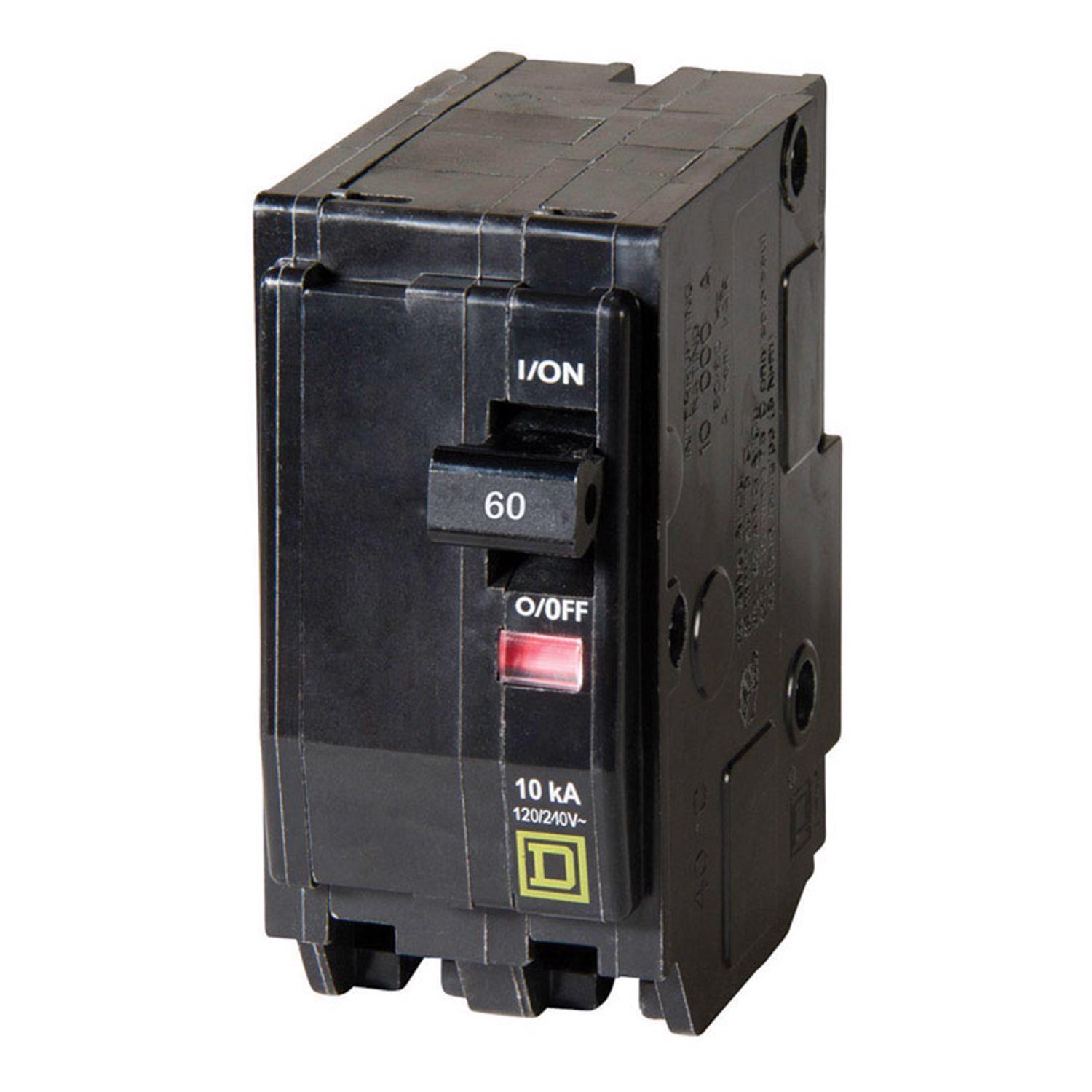 Square D QO 60 amps Plug In 2-Pole Circuit Breaker