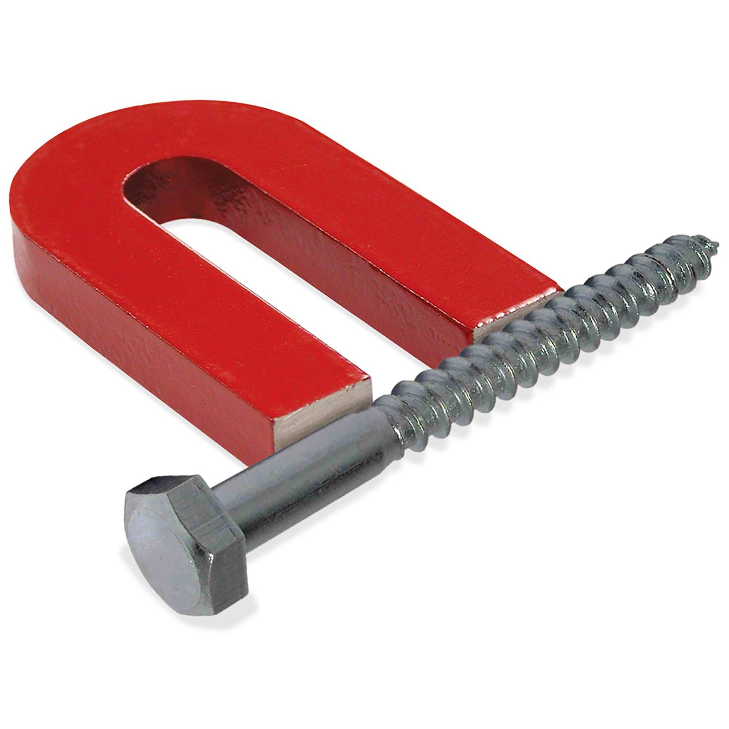 Magnet Source 2.375 in. L X 1.187 in. W Red Horseshoe Magnet 3 lb. pull 1 pc
