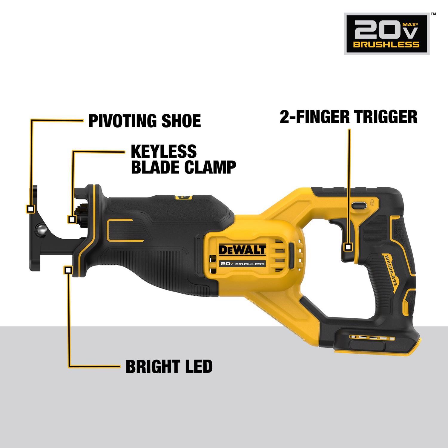 DeWalt 20V MAX Cordless Brushless Reciprocating Saw Tool Only