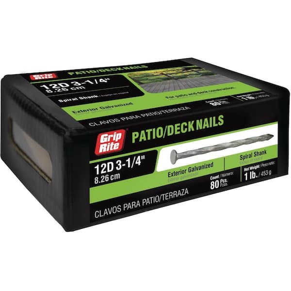 Grip-Rite Nail Patio S/T HG 12D 1#