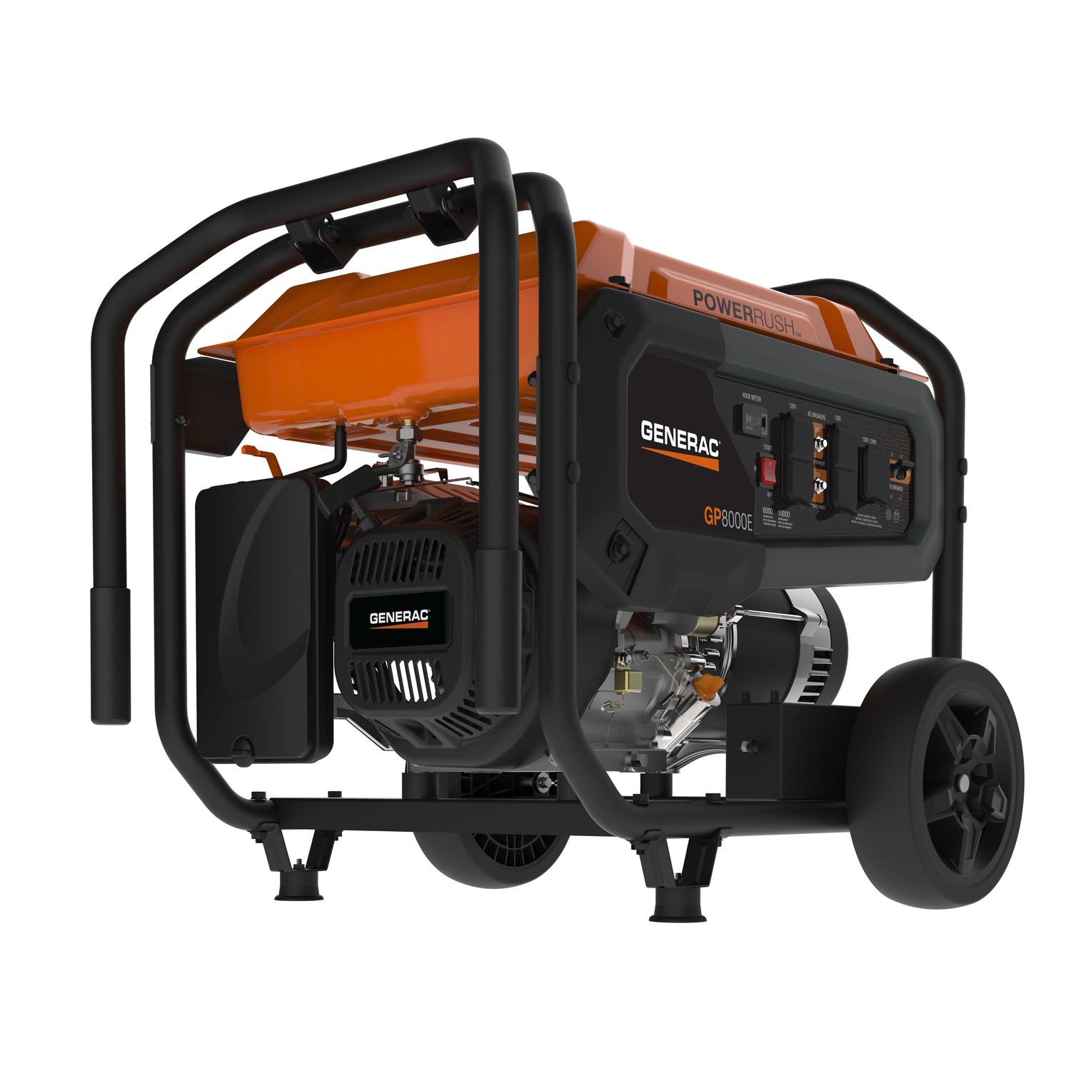 Generac GP Series 8000 W 240 V Gasoline Portable Generator GP8000E