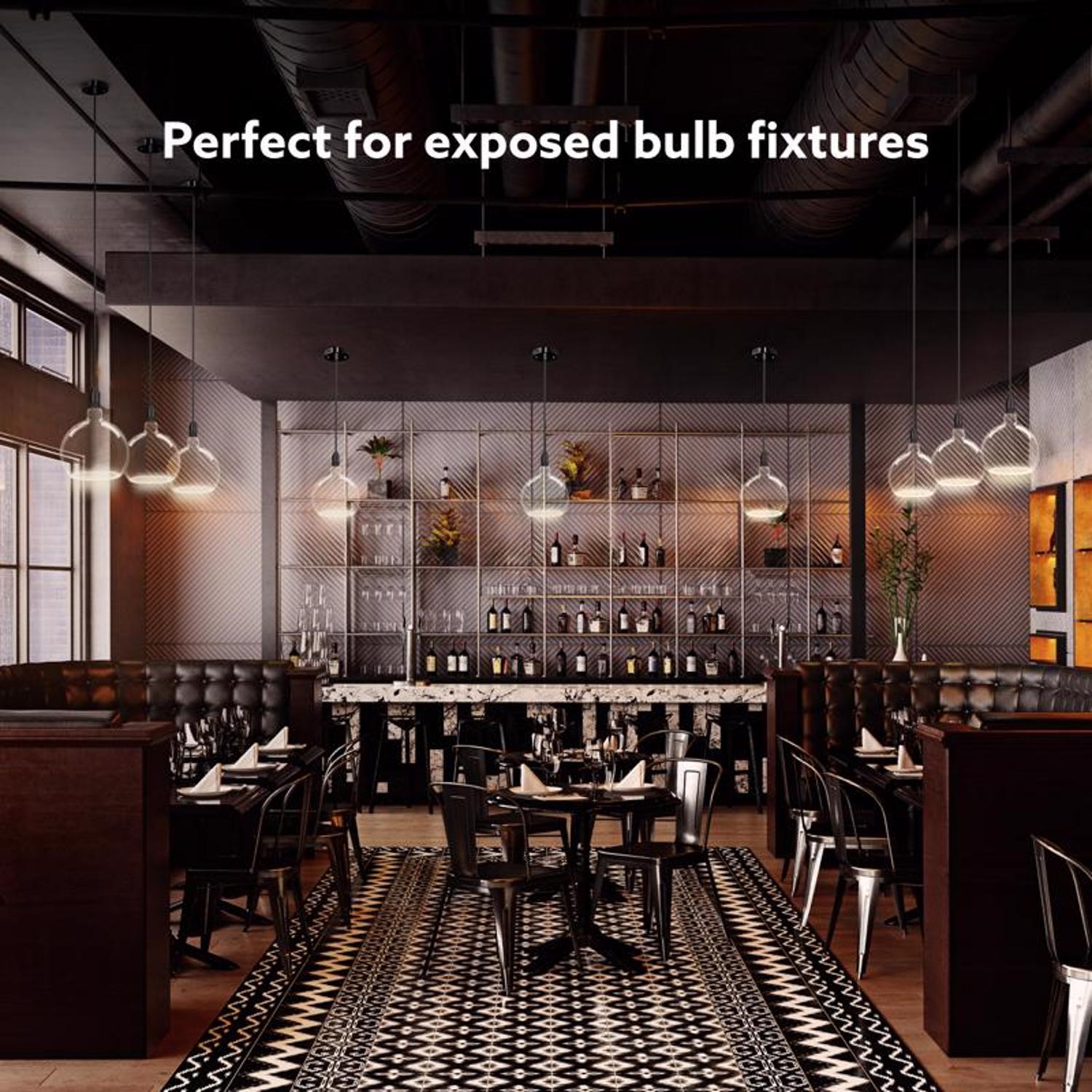 Feit G63 E26 (Medium) Filament LED Bulb Soft White 60 Watt Equivalence 1 Pack