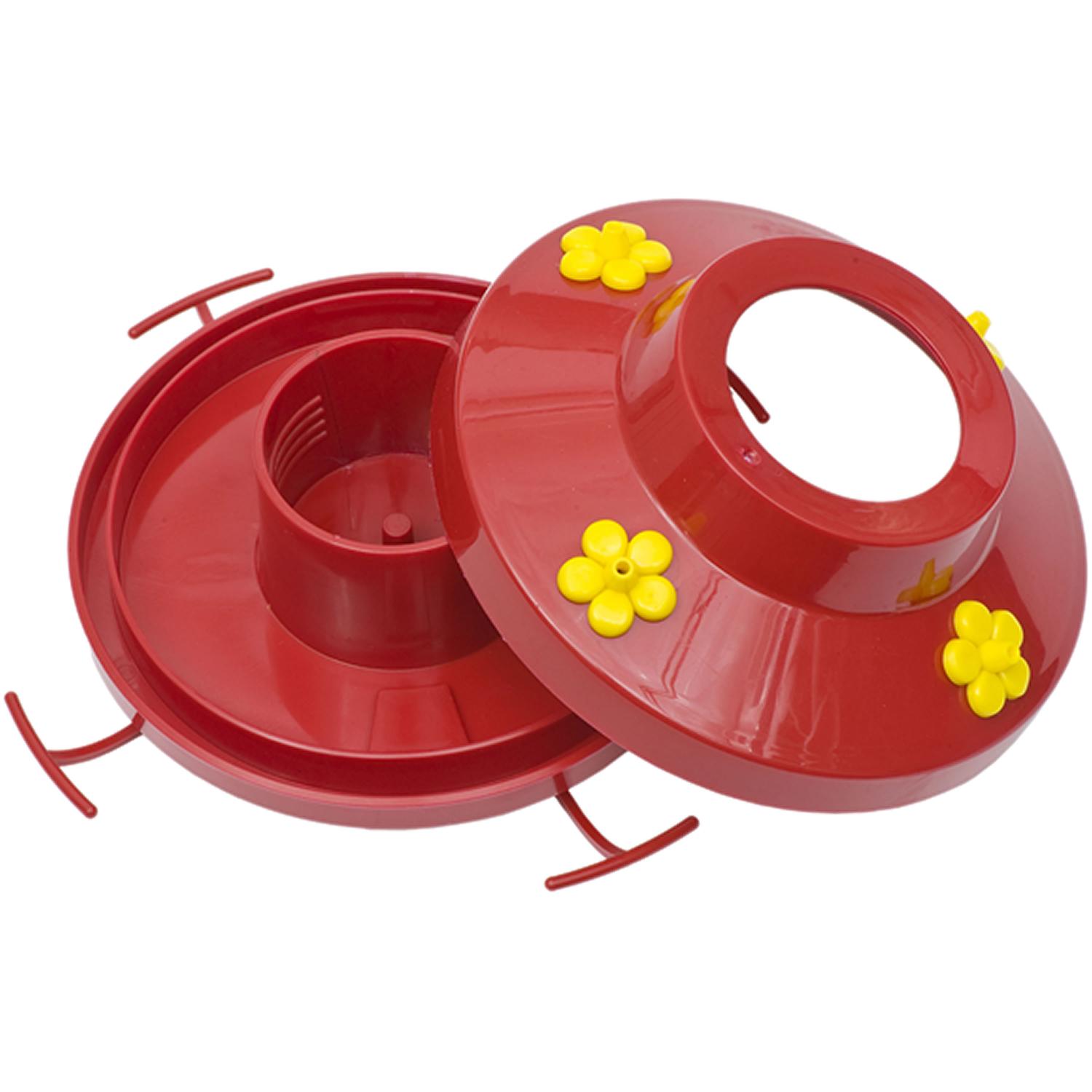 Perky-Pet Hummingbird 16 oz Glass/Plastic Pinch Waist Nectar Bird Feeder 4 ports