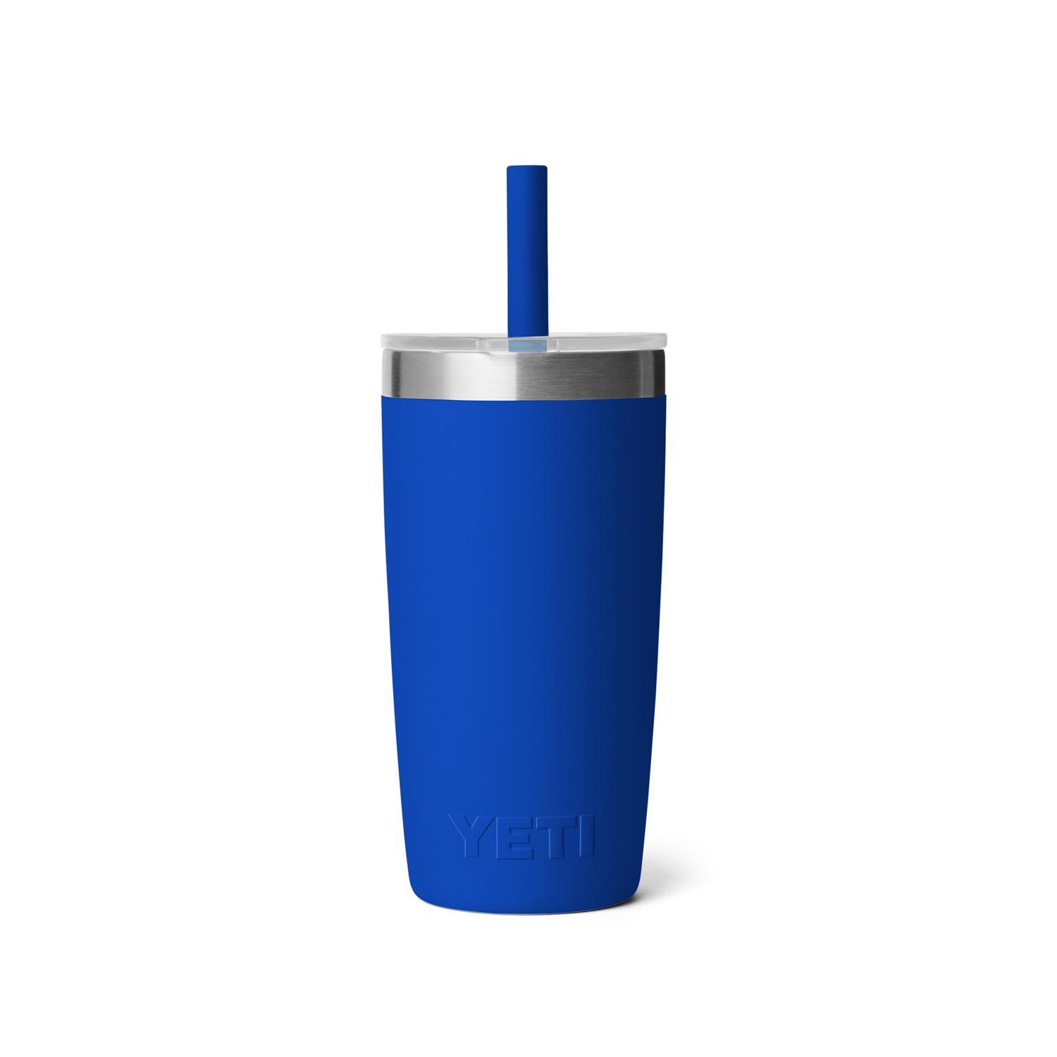 YETI Rambler Jr. 10 oz Royal Blue BPA Free Kids Cups with Silicone Straw