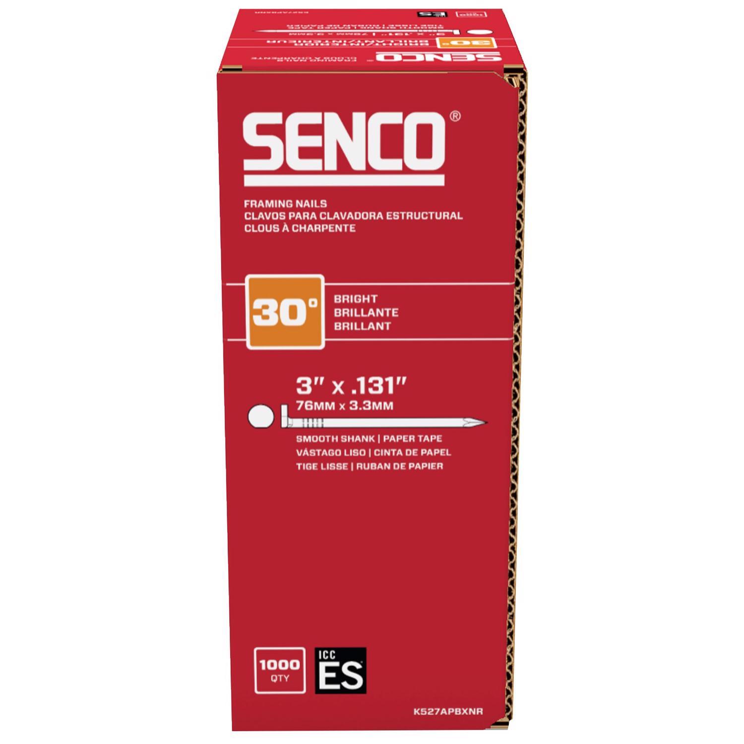 Senco ProHead 3 in. Framing Bright Steel Nail Diamond Head