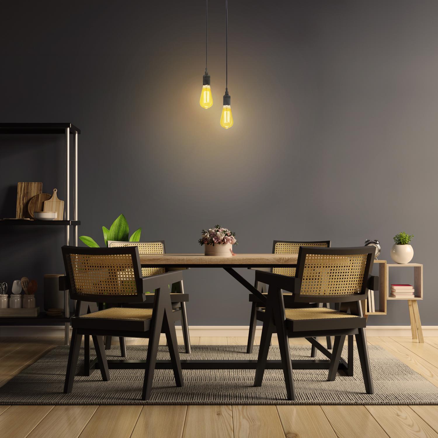 Feit ST19 E26 (Medium) Filament LED Bulb Warm White 40 Watt Equivalence 2 pk