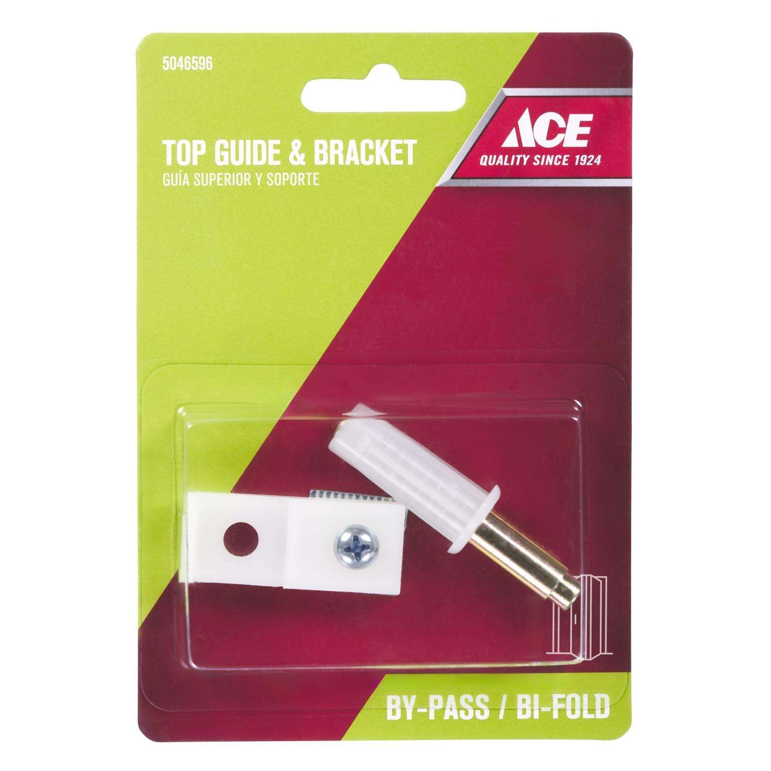 Ace White Plastic/Steel Bi-fold Door Pivot 1 pc