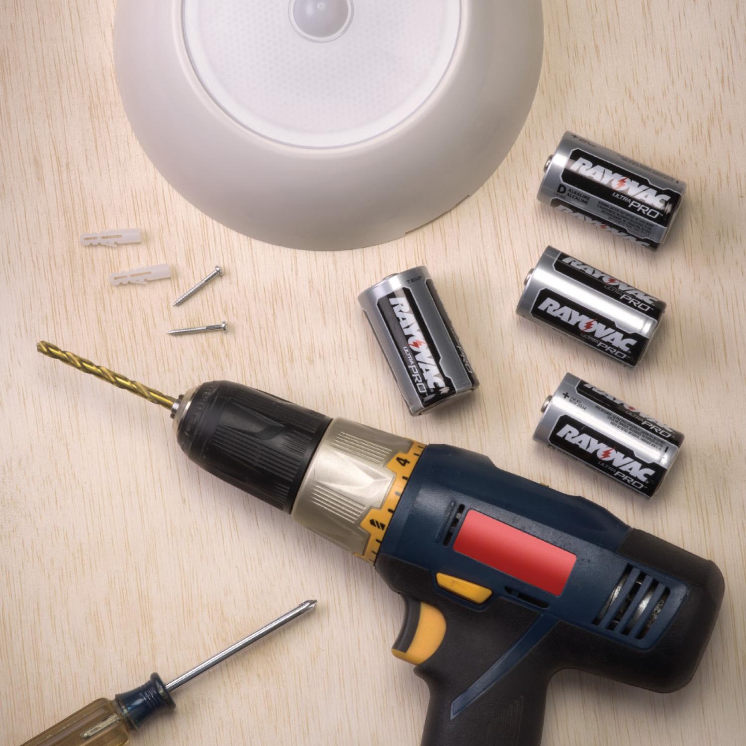 Mr. Beams 7.48 in. L White Battery Powered LED Motion Sensor Light 300 lm