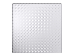 Knape & Vogt HEAVYWEIGHT Diamond Plate Steel Pegboard Black