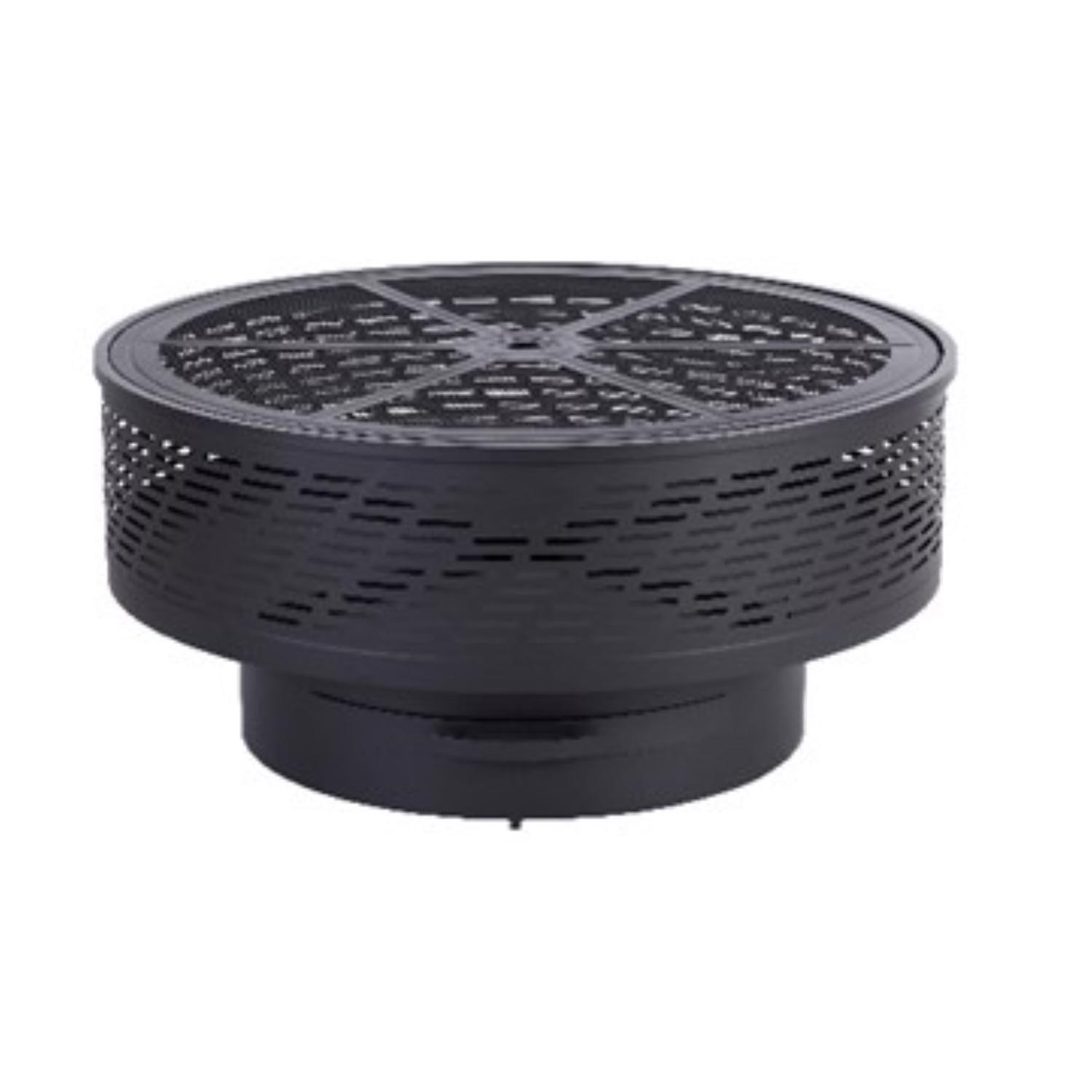 Living Accents 35 in. W Steel Round Wood Fire Pit