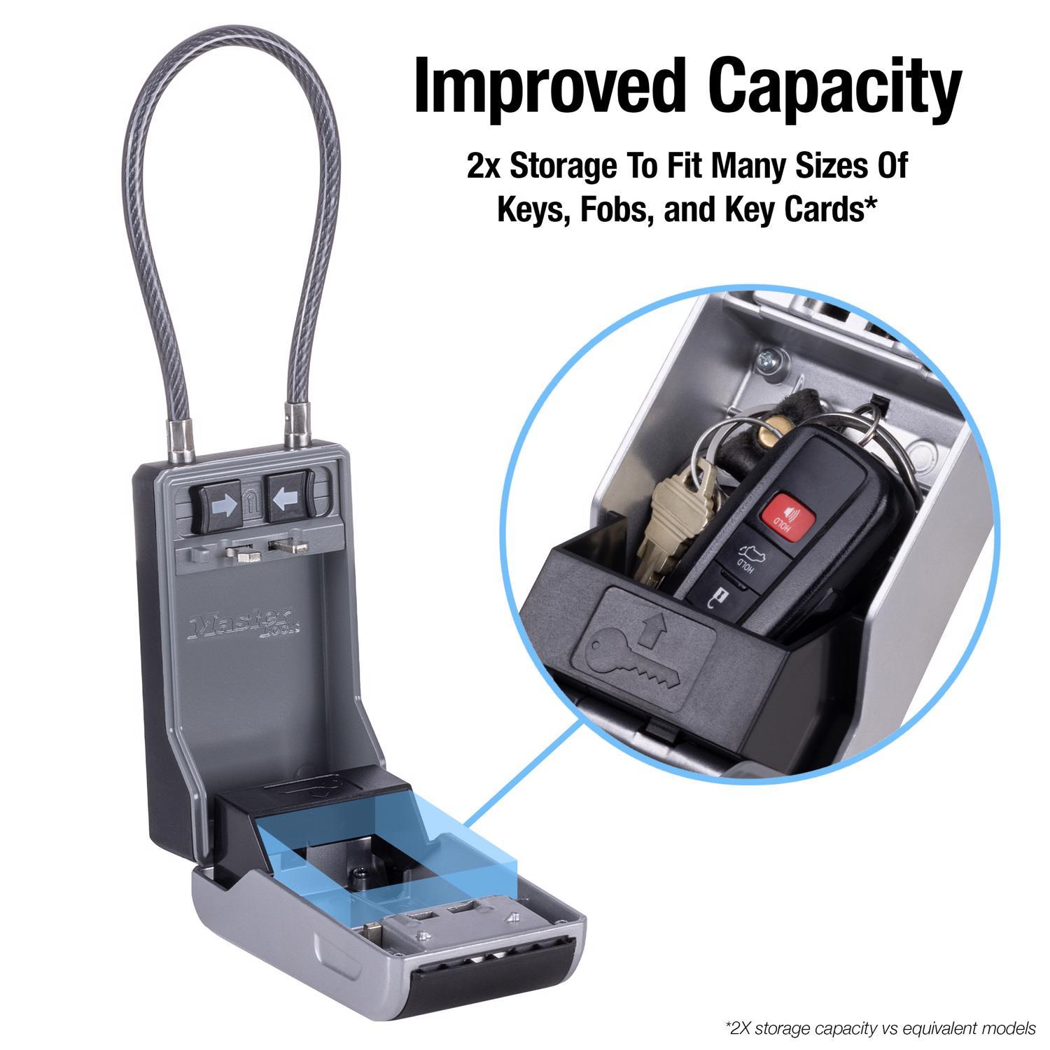 Master Lock 5.2 in. H X 3.4 in. W X 5.2 in. L Metal 4-Digit Combination Lock Box