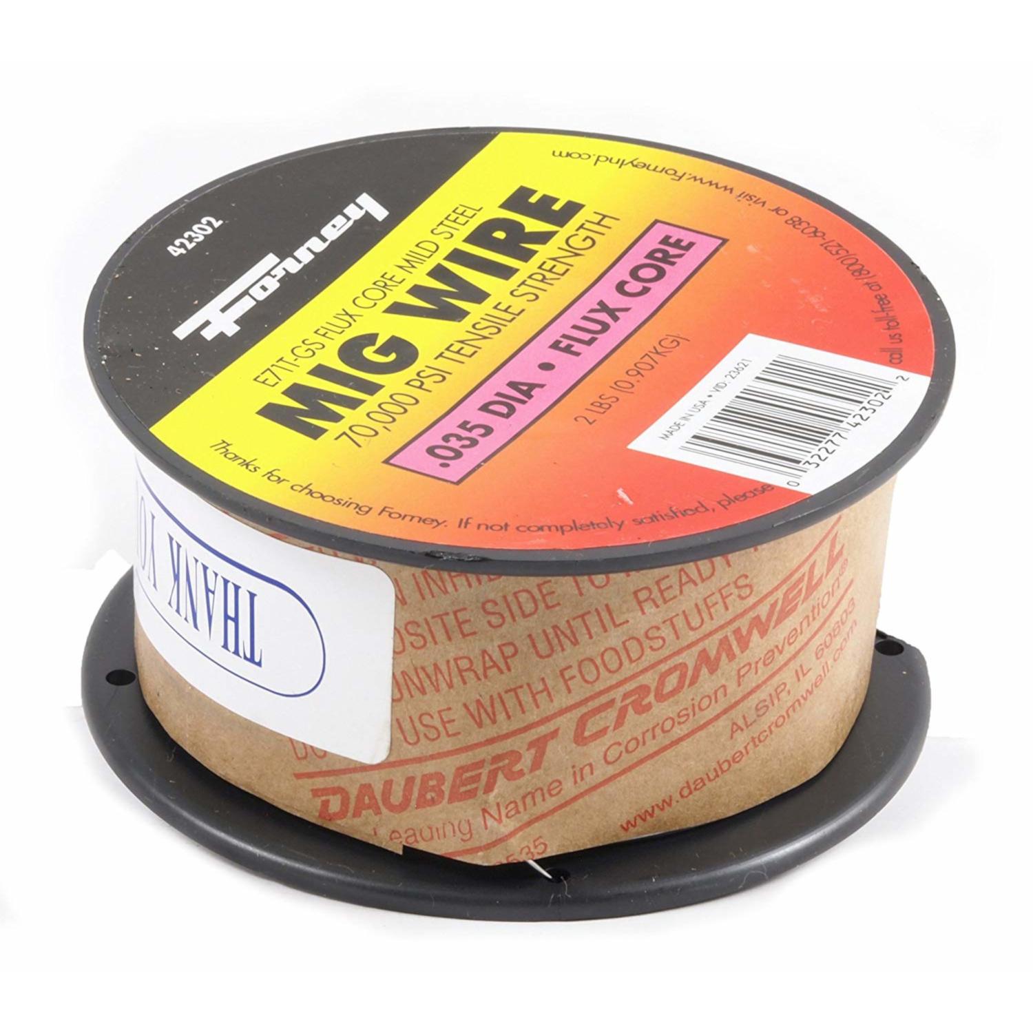 Forney E71T-GS 0.035 in. Mild Steel Flux Cored Wire 79000 psi 2 lb