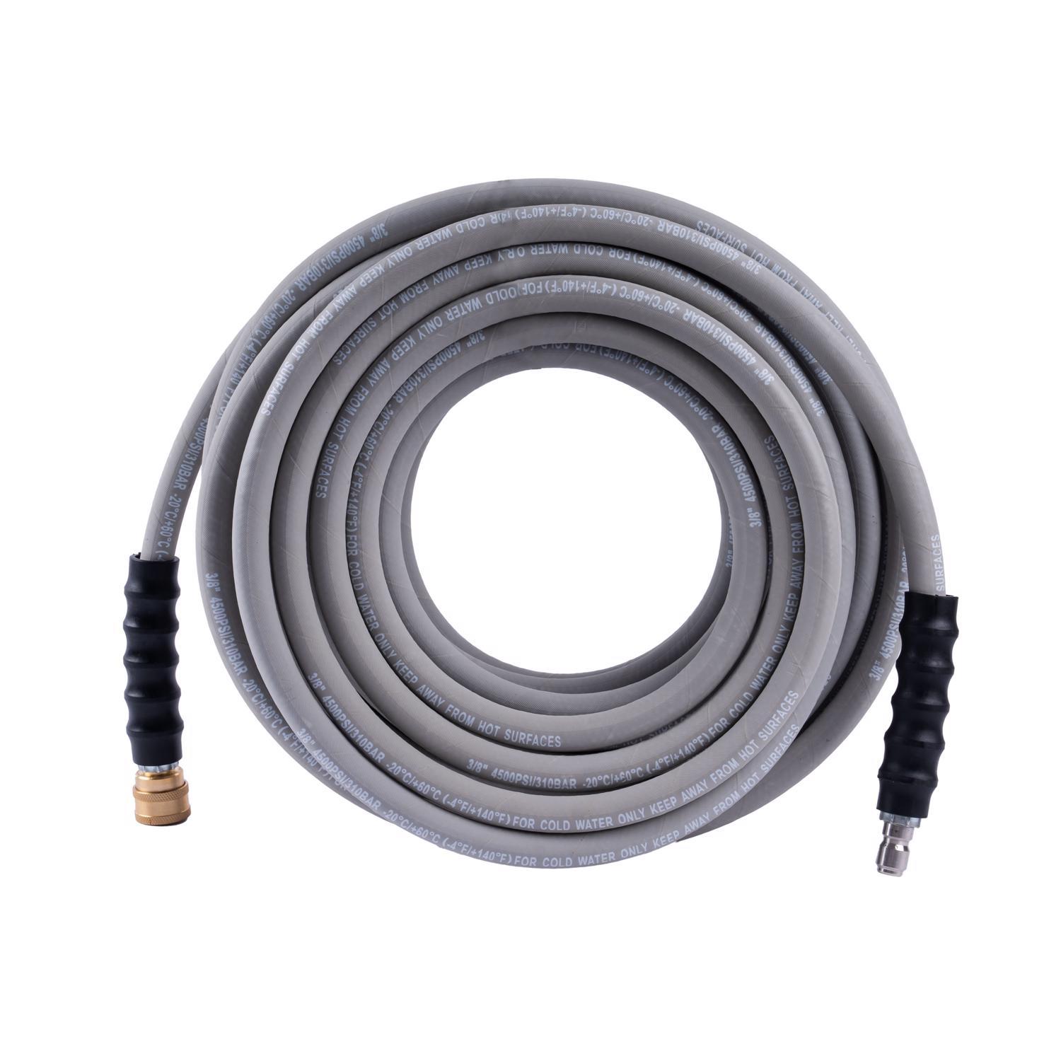 SurfaceMaxx 3/8 in. D X 50 ft. L Steel and Polyester Braided Pressure Washer Hose 4500 psi