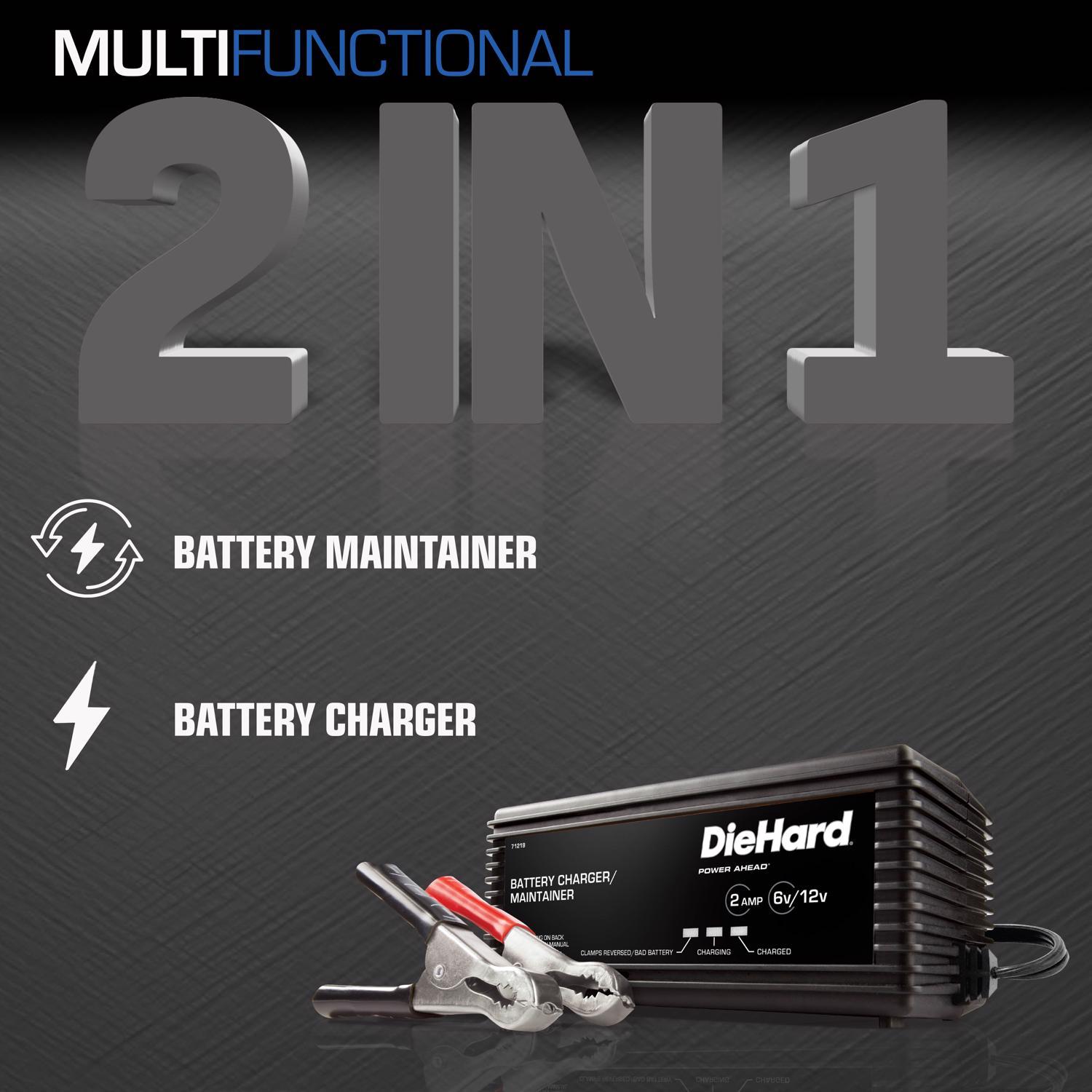 DieHard Automatic 12 V 2 amps Battery Charger/Maintainer